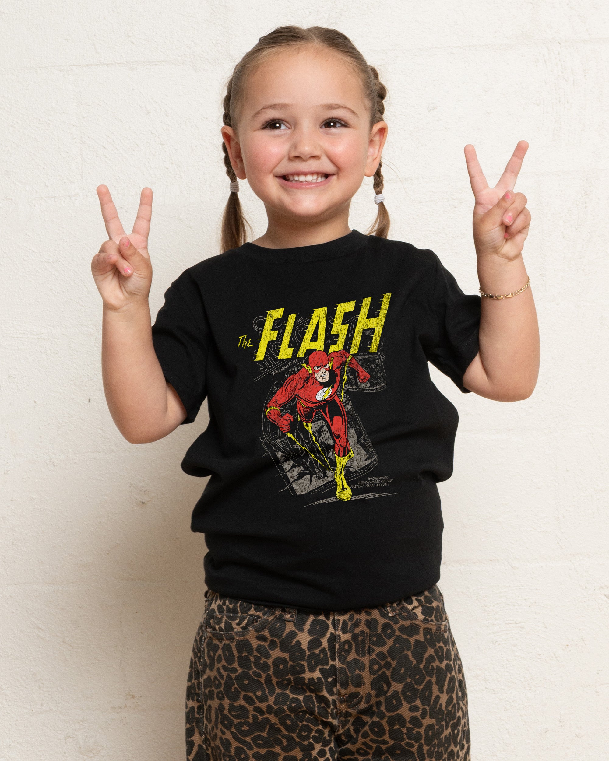 The Flash Emblem Kids T-Shirt - Officially Licensed Red Graphic Tee For Boys & Girls, 100% Cotton, Machine Wash