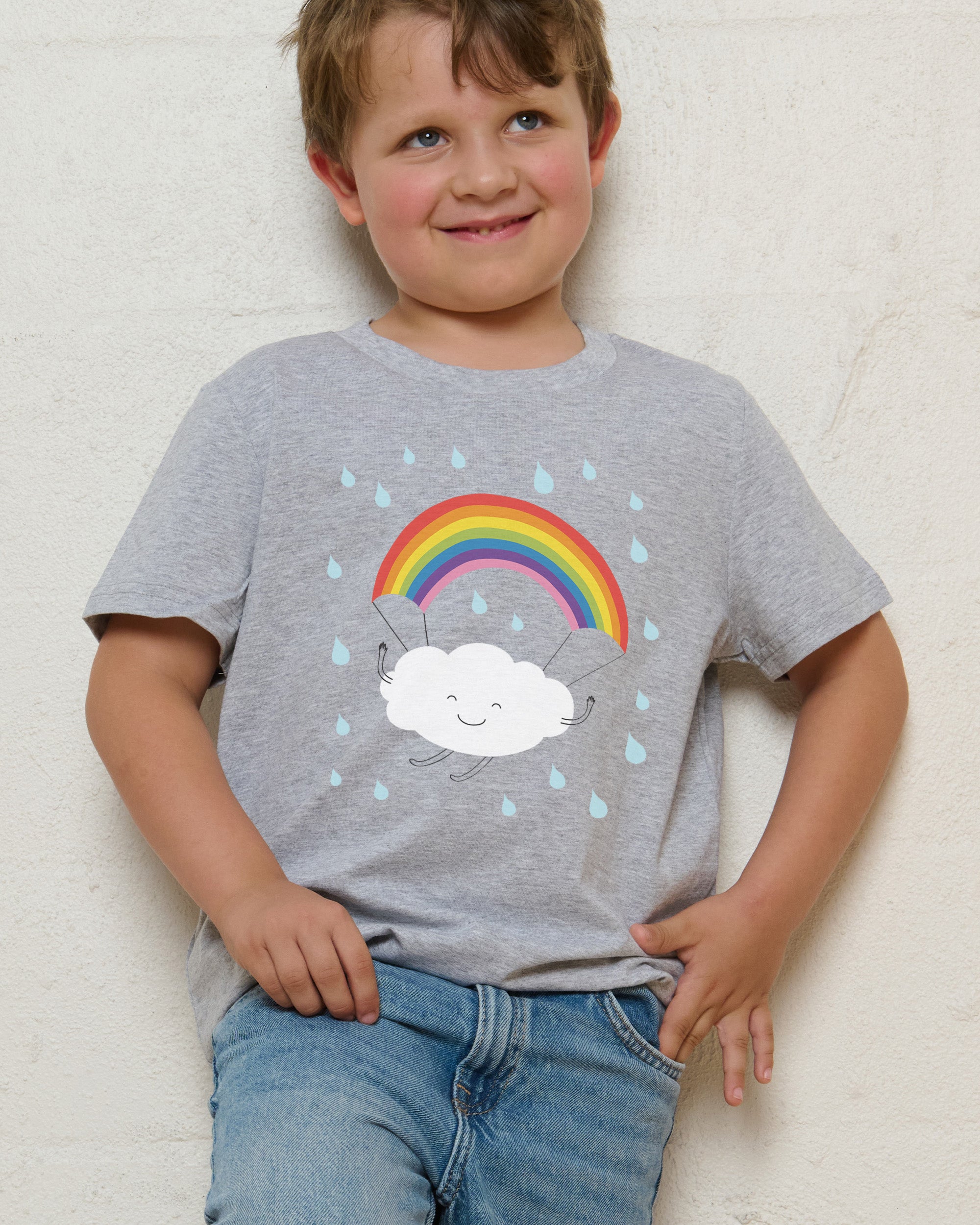 Rainbow Parachute Kids T-Shirt