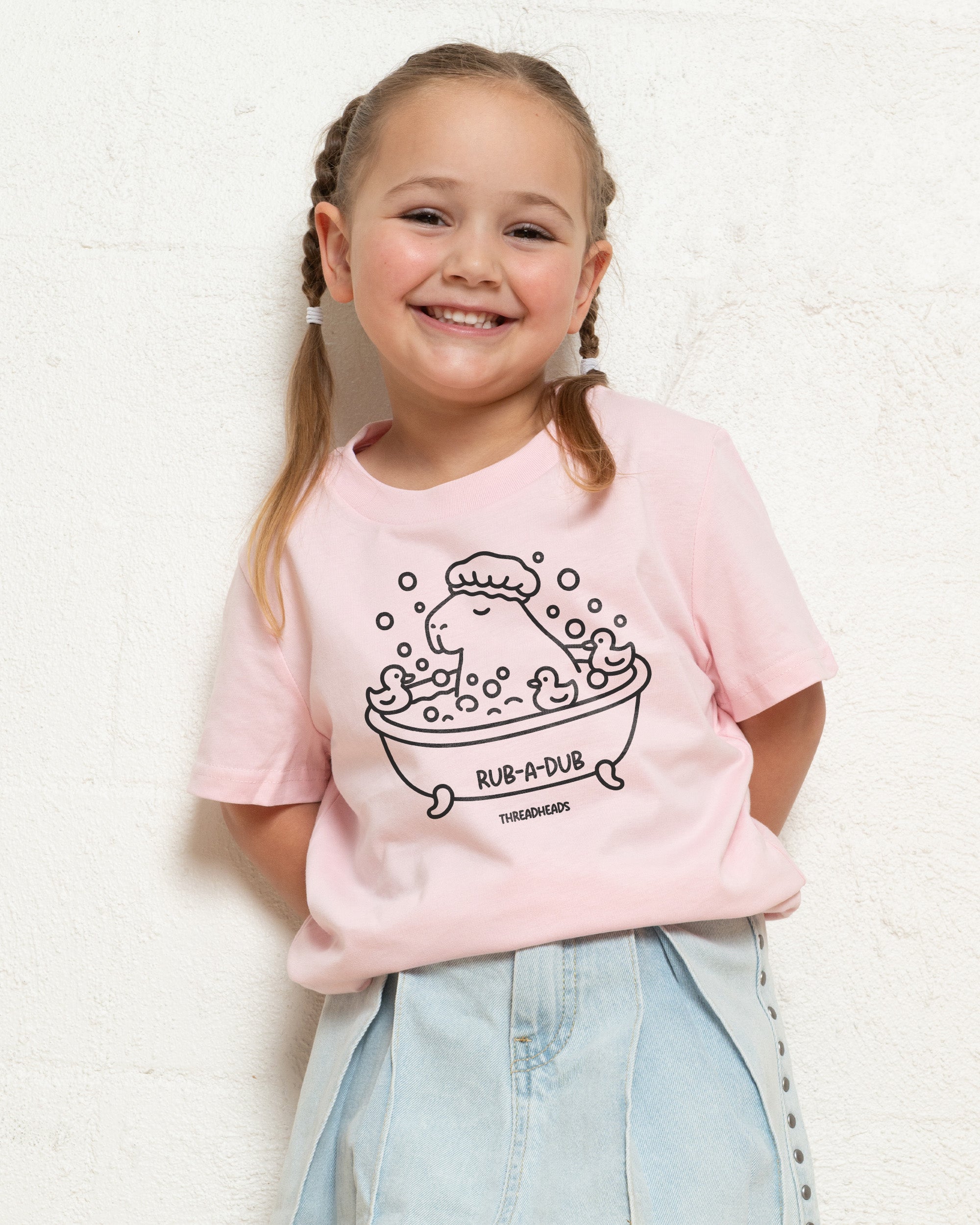 Capybara Rub-a-Dub Kids T-Shirt Online Australia