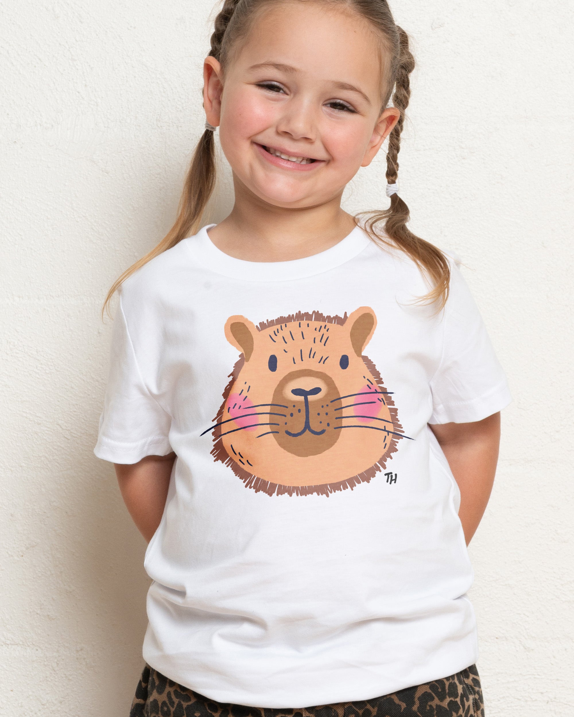 Capybara Face Kids T-Shirt Online Australia
