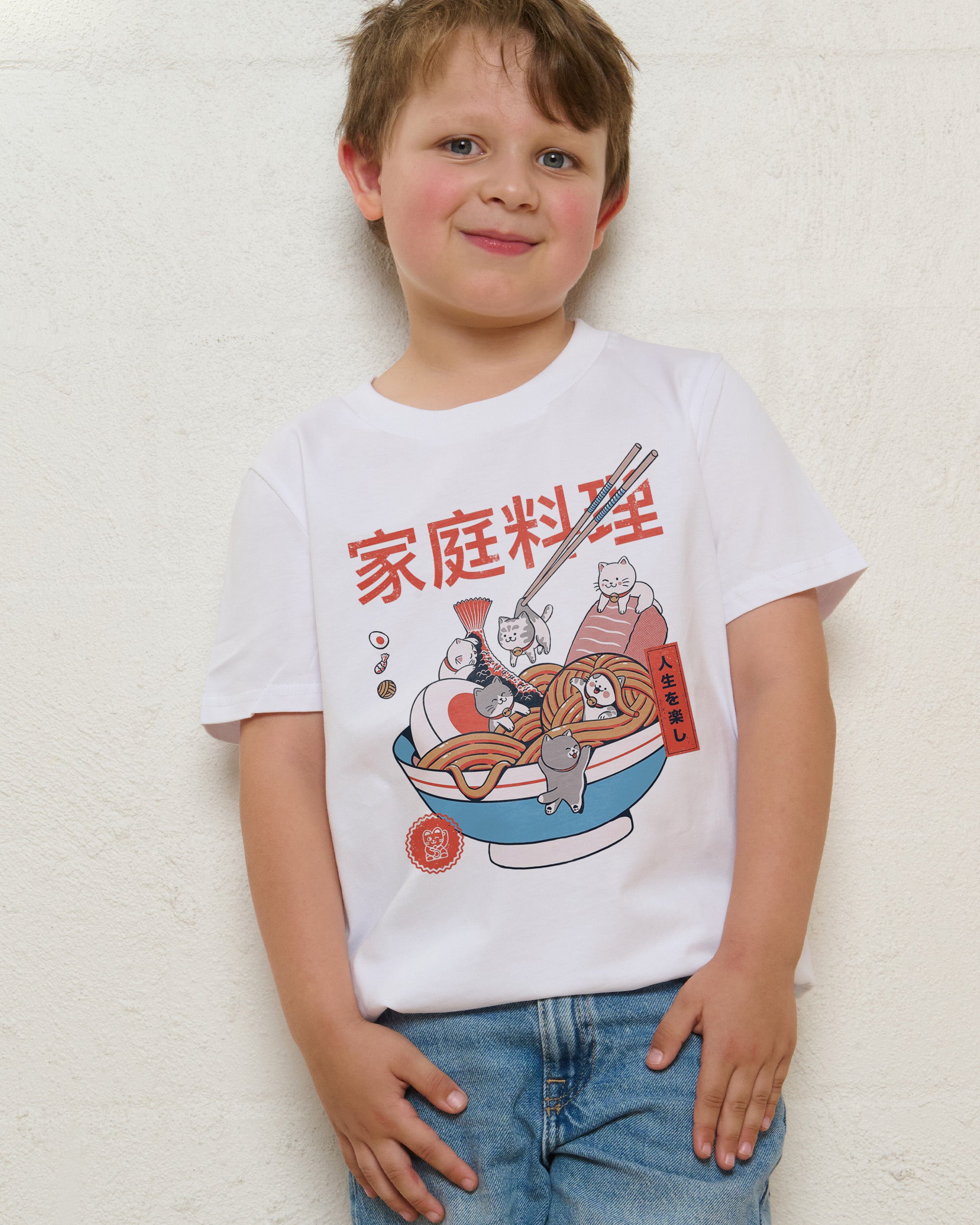 Ramen and Mini Cats Kids T-Shirt