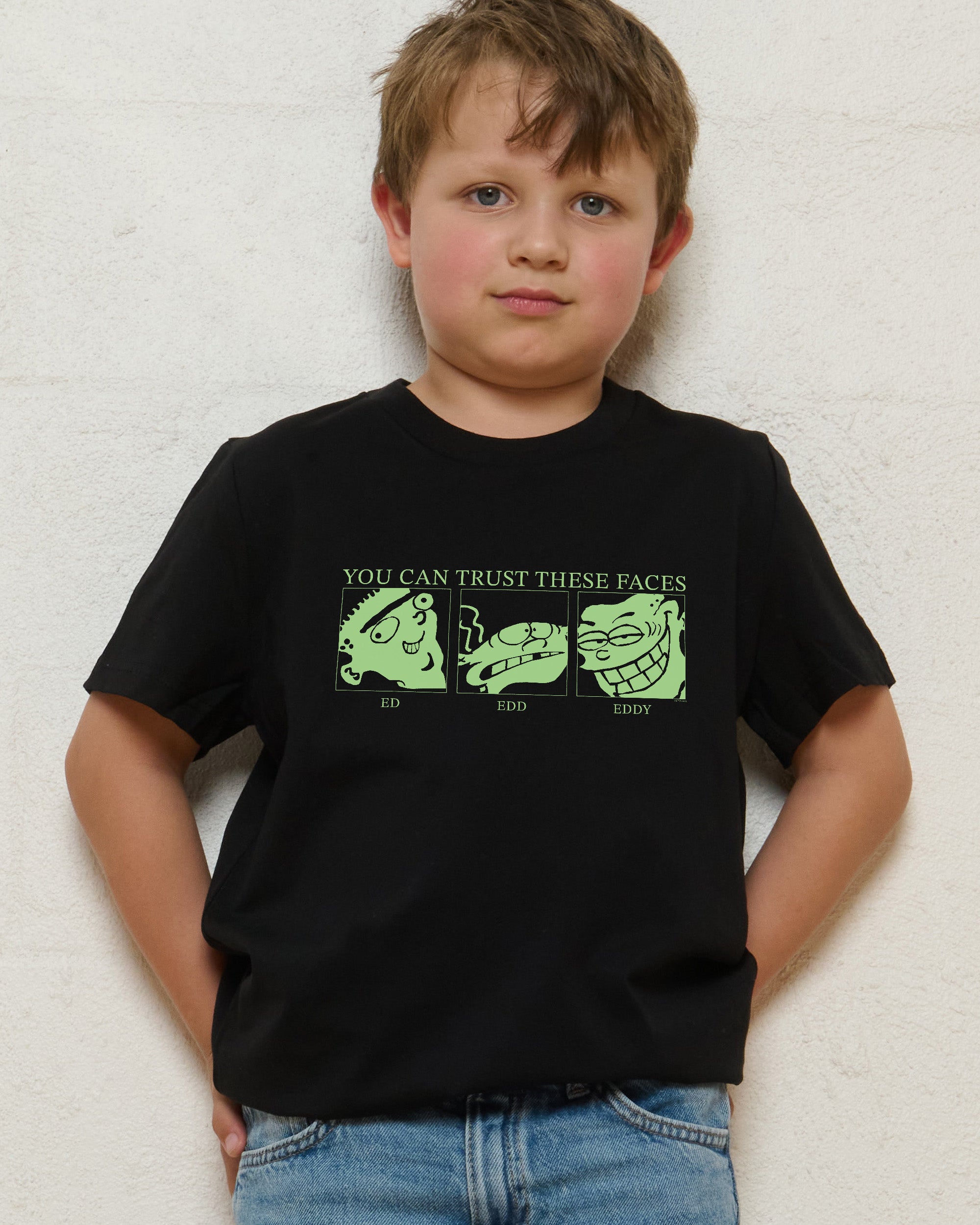 You Can Trust These Faces Black Kids T-Shirt