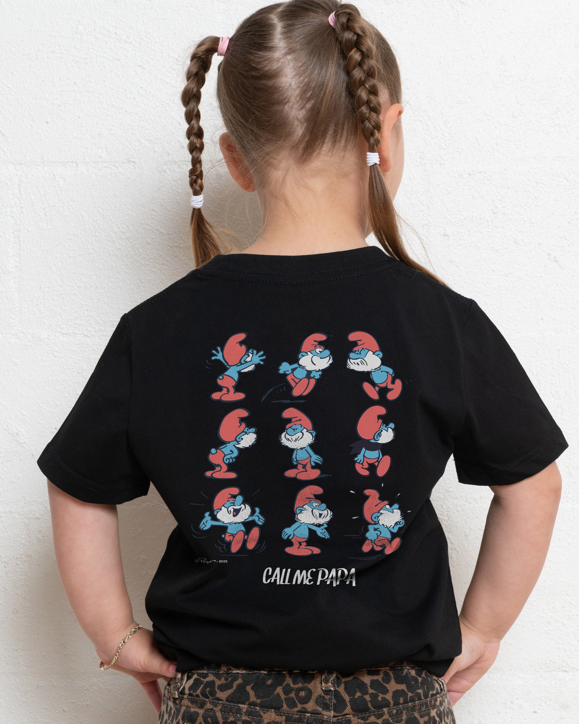 Call Me Papa Black Kids T-Shirt