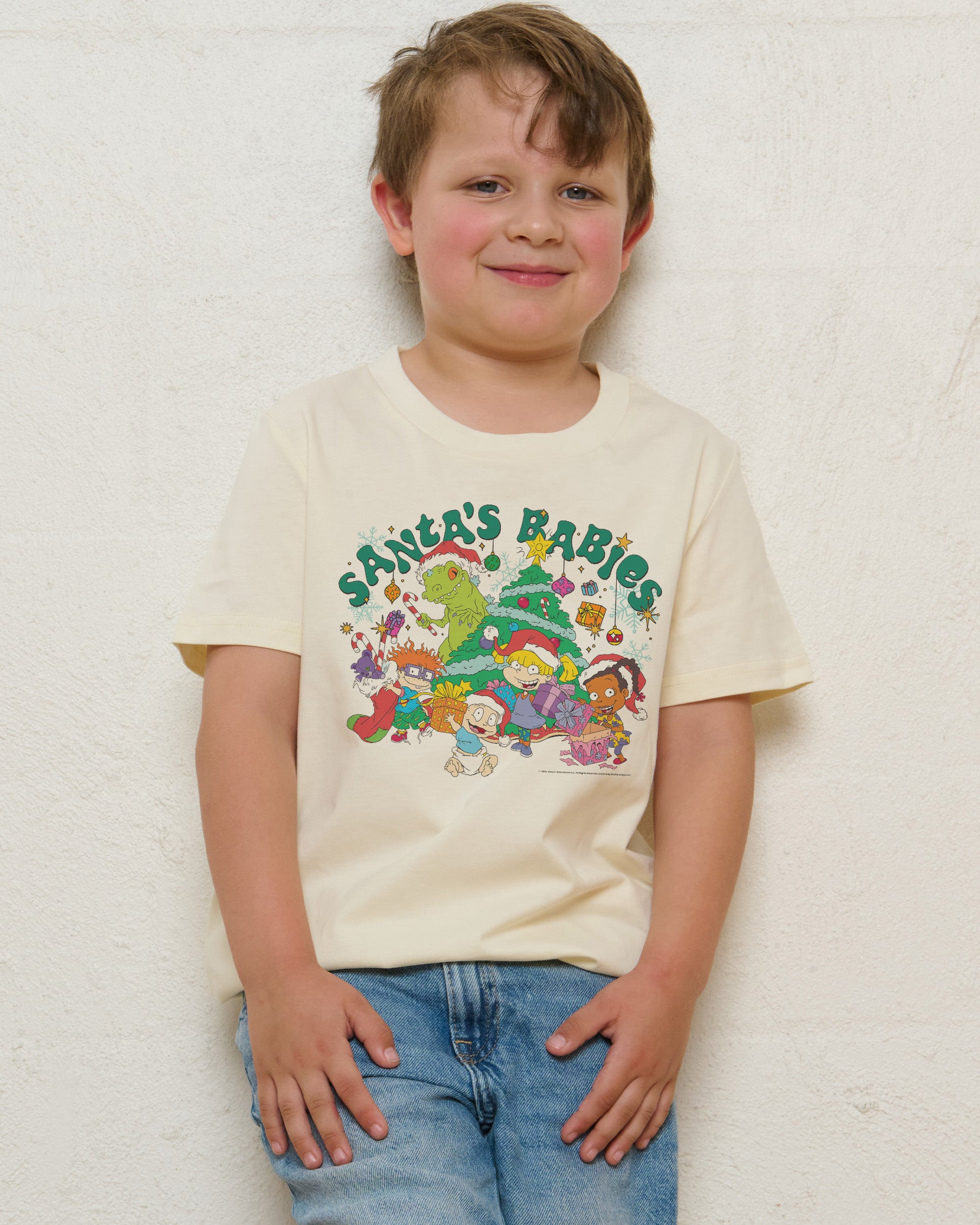 Santa's Babies Natural Kids T-Shirt