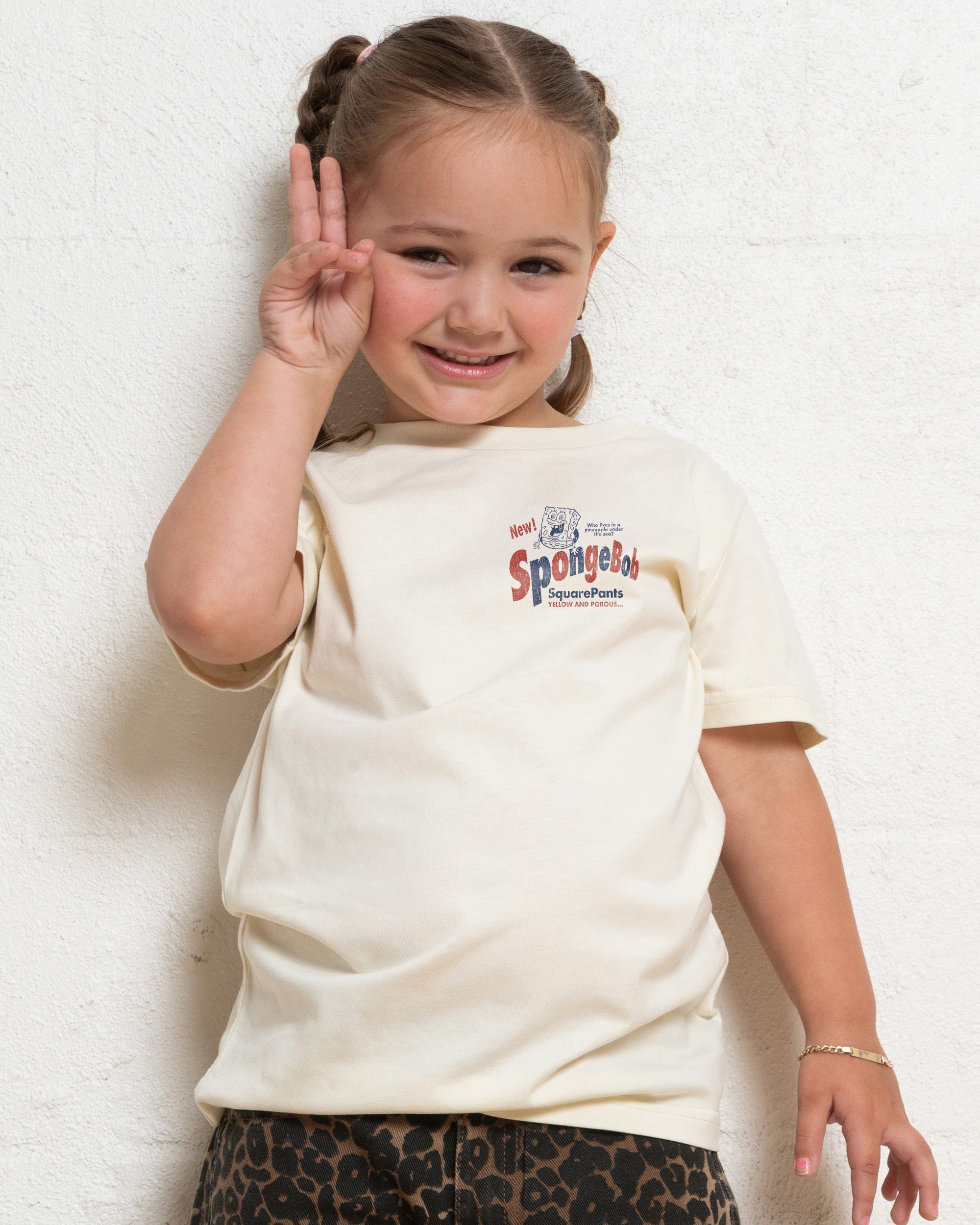 Spongebob Bob Natural Kids T-Shirt