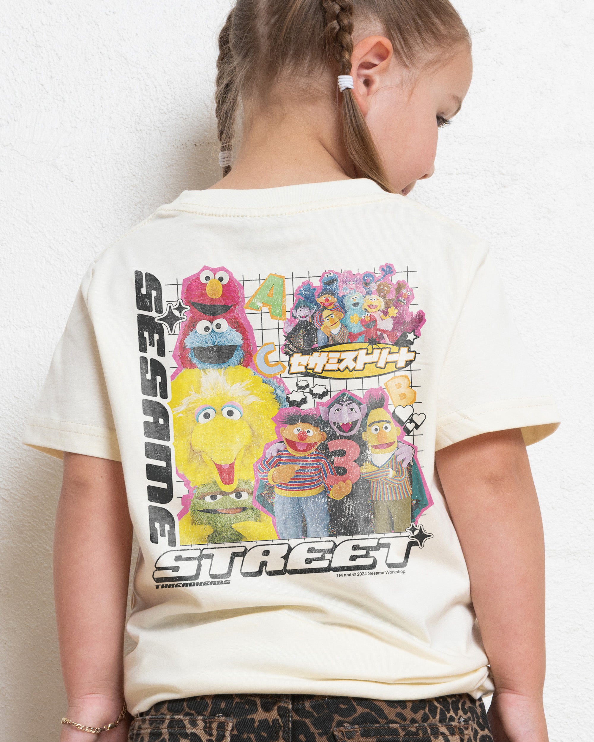 Y2K Sesame Street Natural Kids T-Shirt
