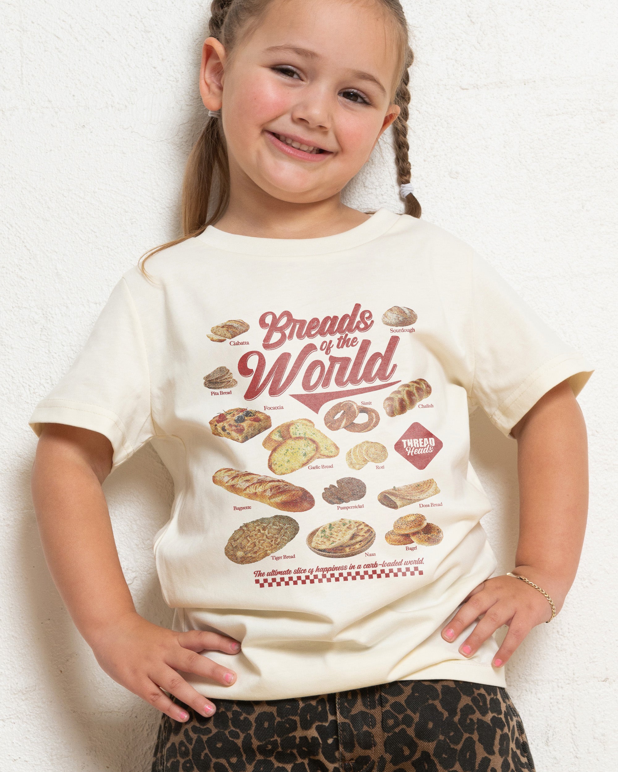 Breads of the World Natural Kids T-Shirt