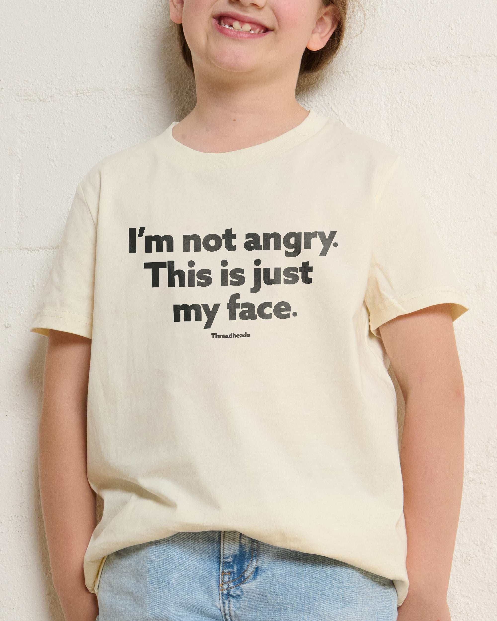 I'm Not Angry Natural Kids T-Shirt