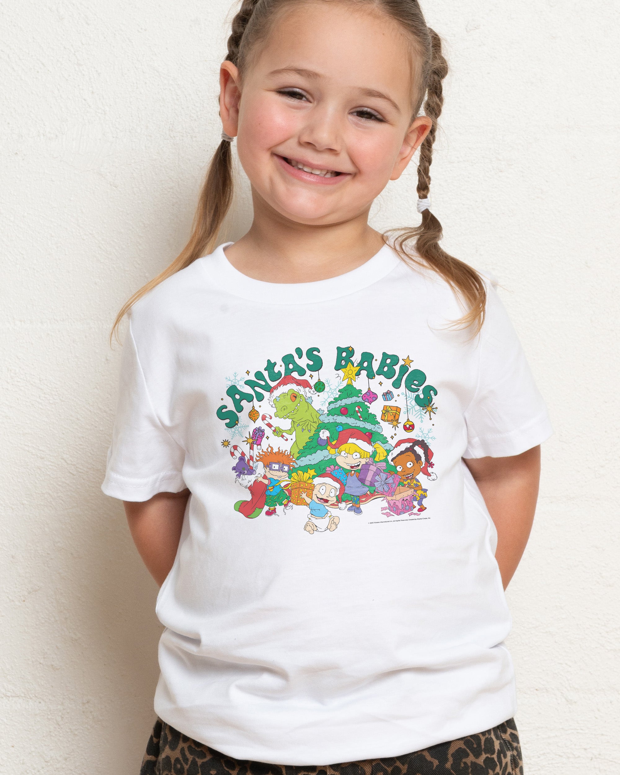 Santa's Babies White Kids T-Shirt