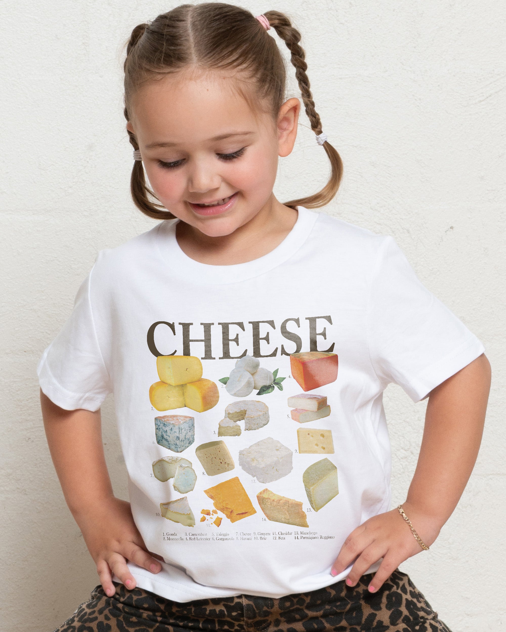 Cheese Homage White Kids T-Shirt