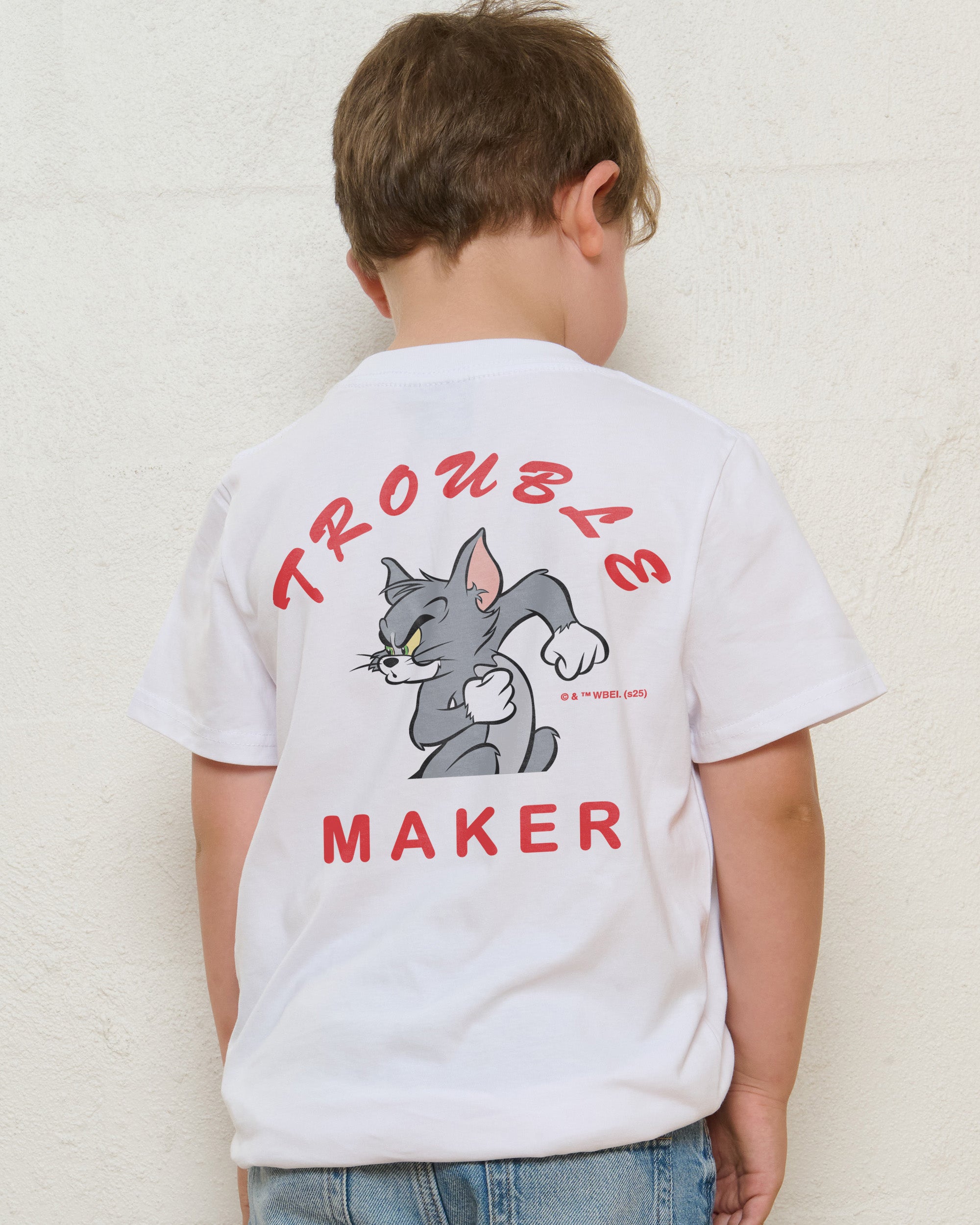 Troublesome Tom White Kids T-Shirt