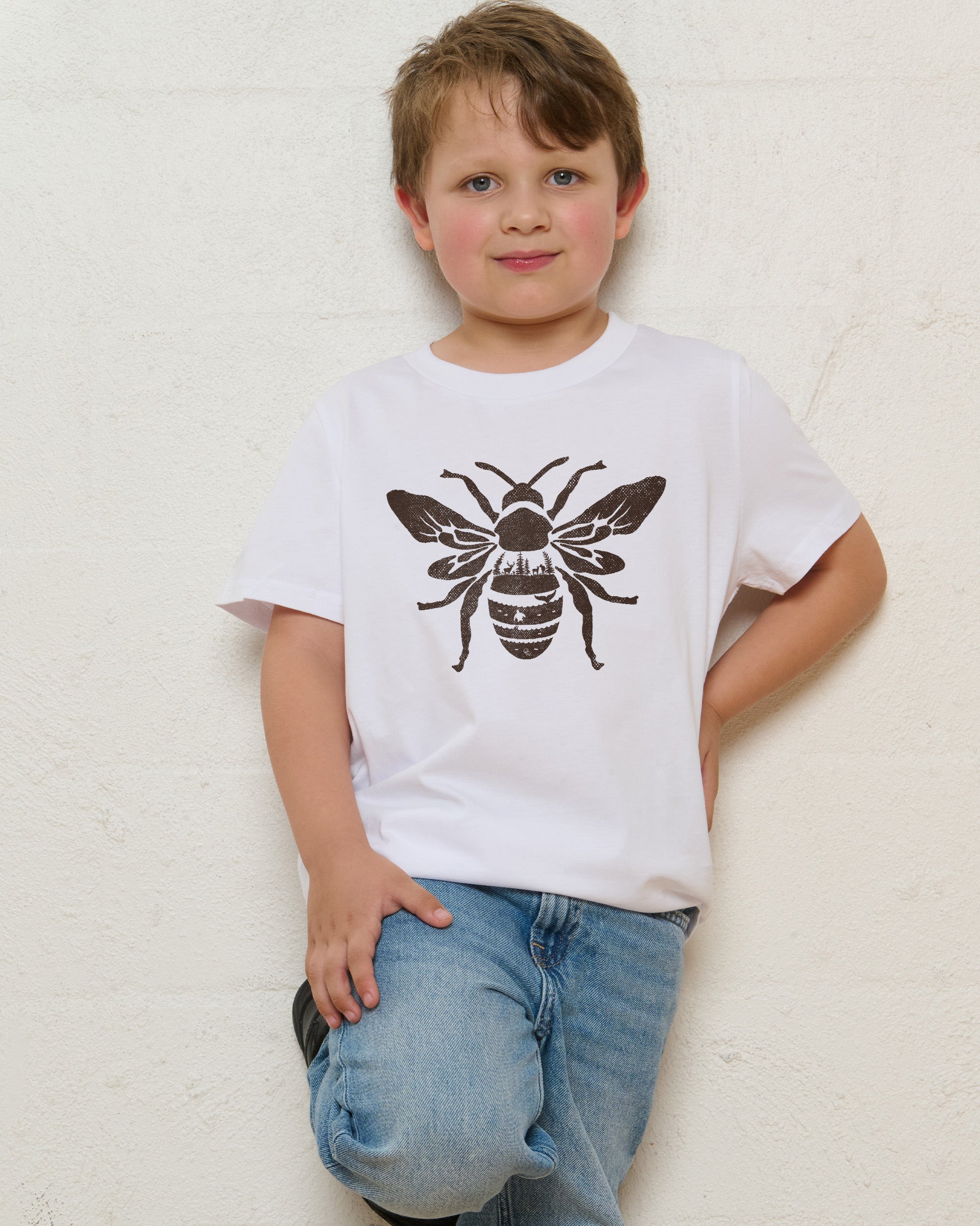 Save the Bees White Kids T-Shirt