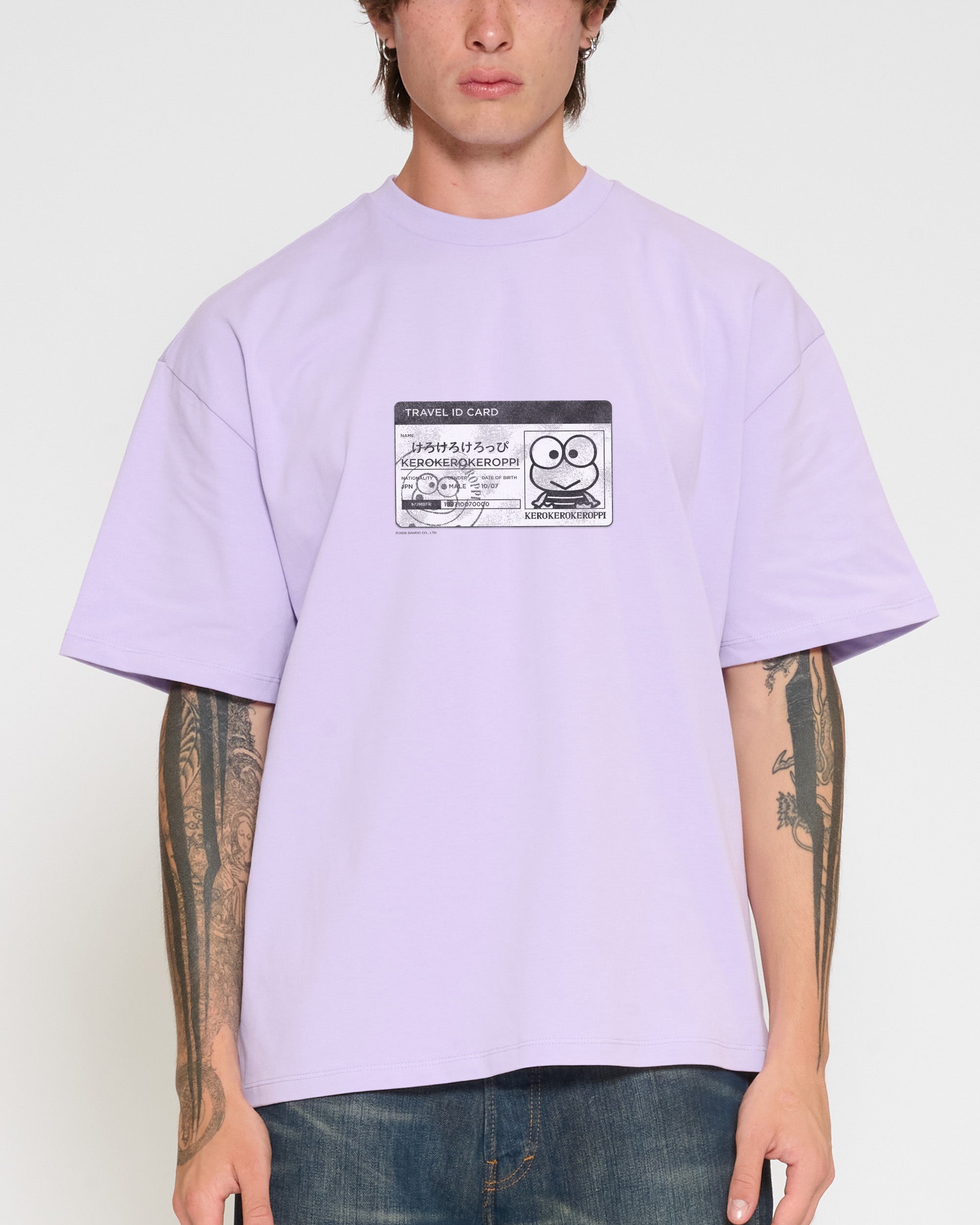 Keroppi ID Oversized Tee Official Hello Kitty and Friends collab Threadheads