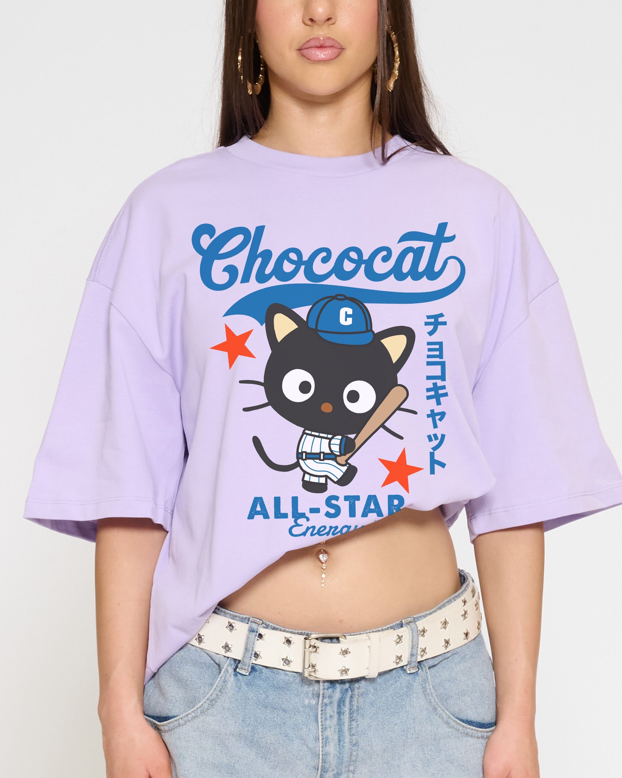 Chococat Baseball Oversized Tee Official Hello Kitty and Friends collab Threadheads