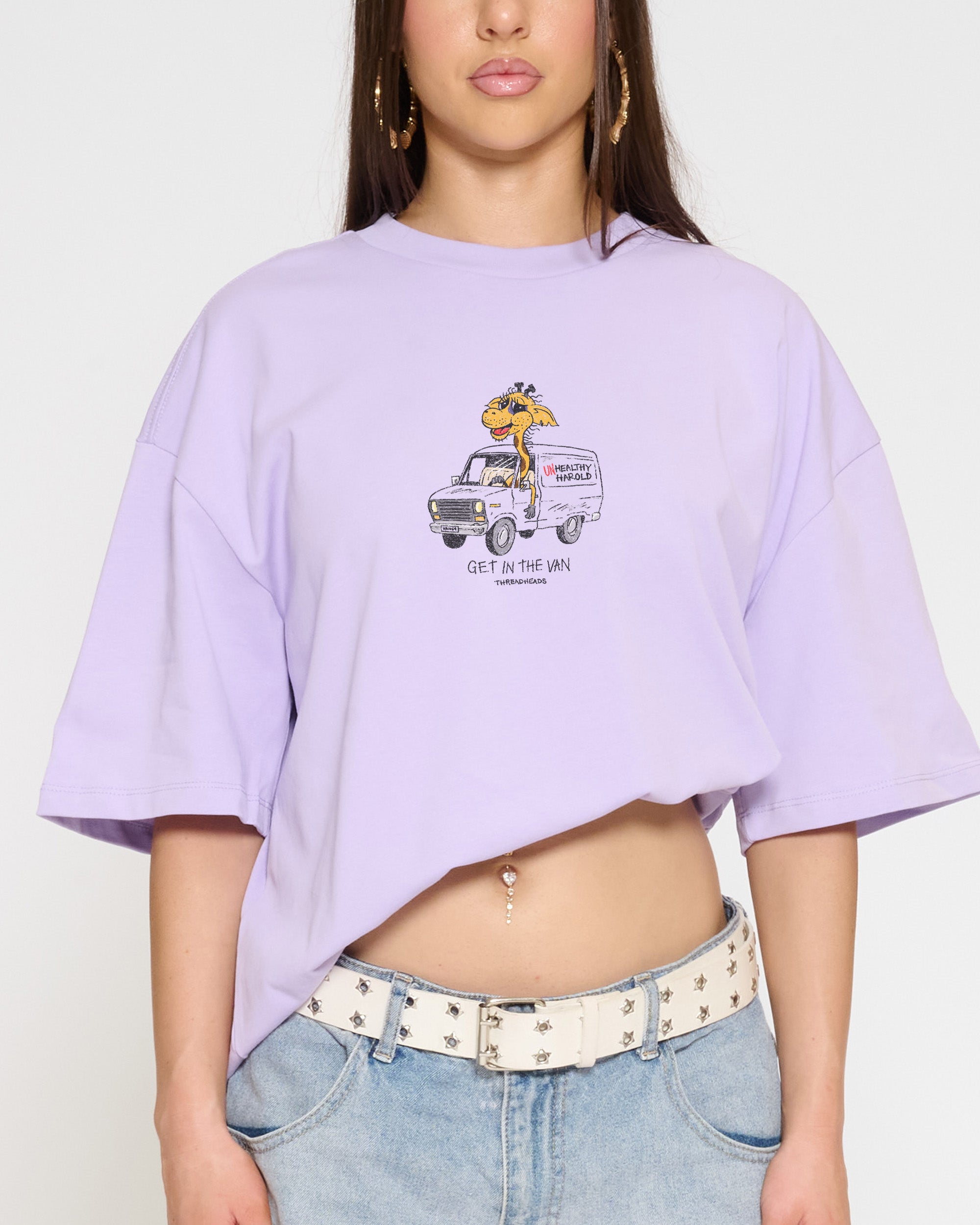 Get in the Van Lilac Oversized Tee