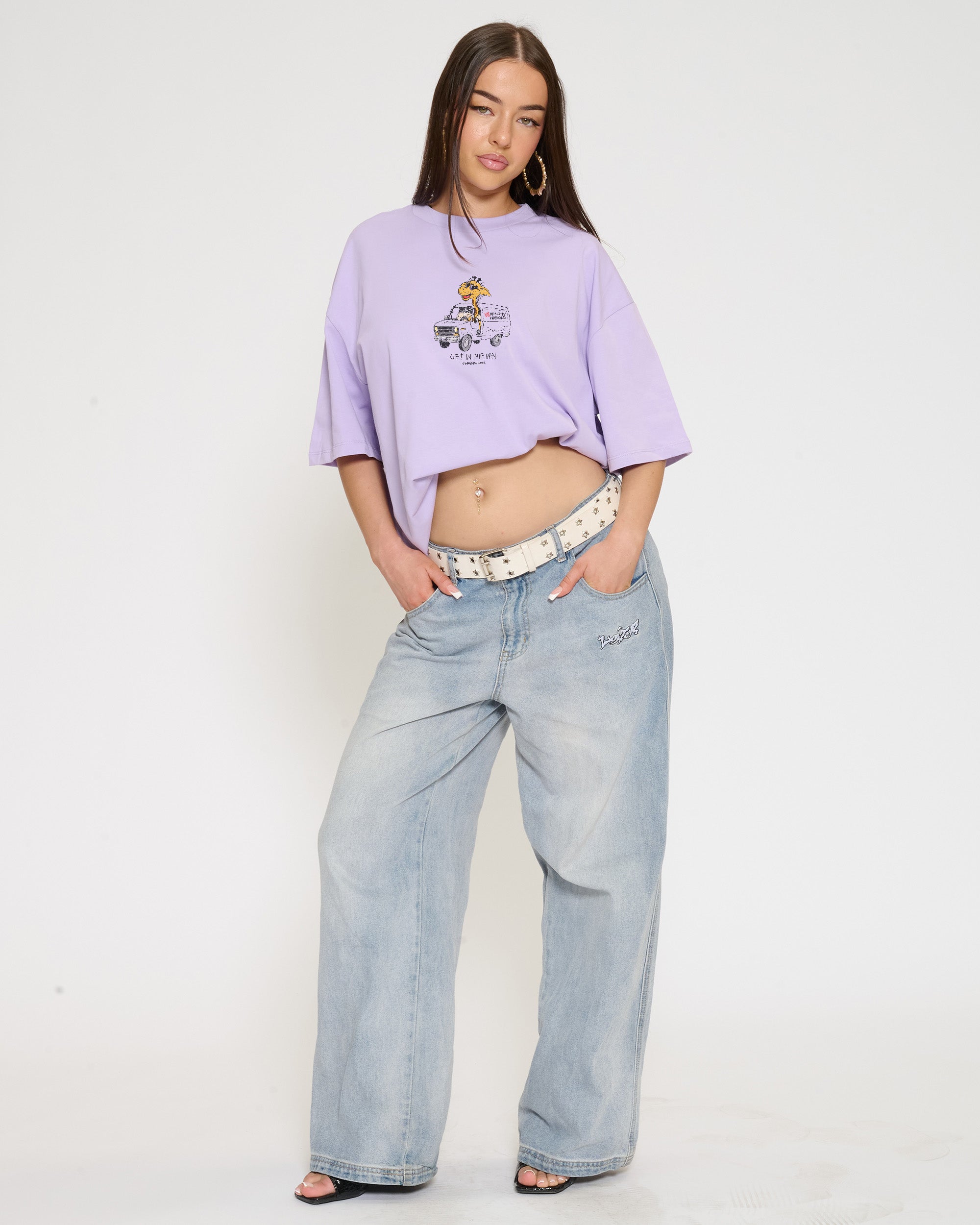 Get in the Van Lilac Oversized Tee