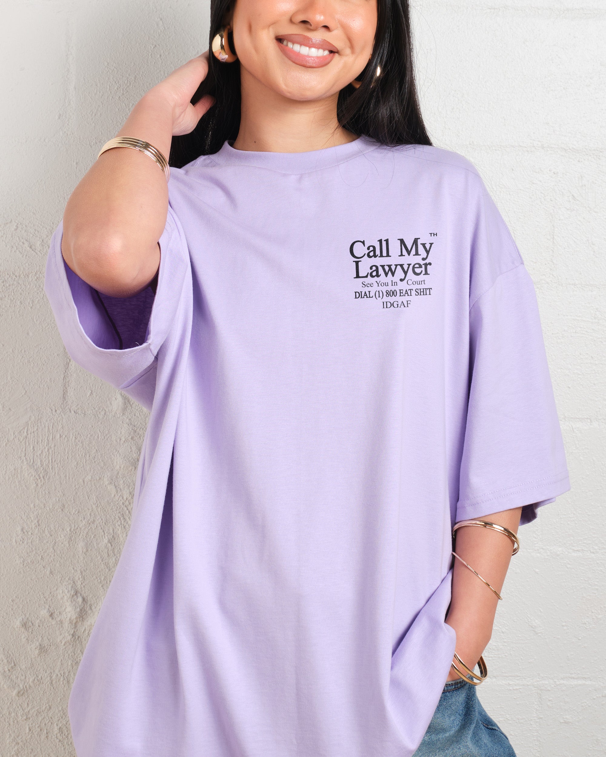 Call My Lawyer Oversized Tee Online Australia