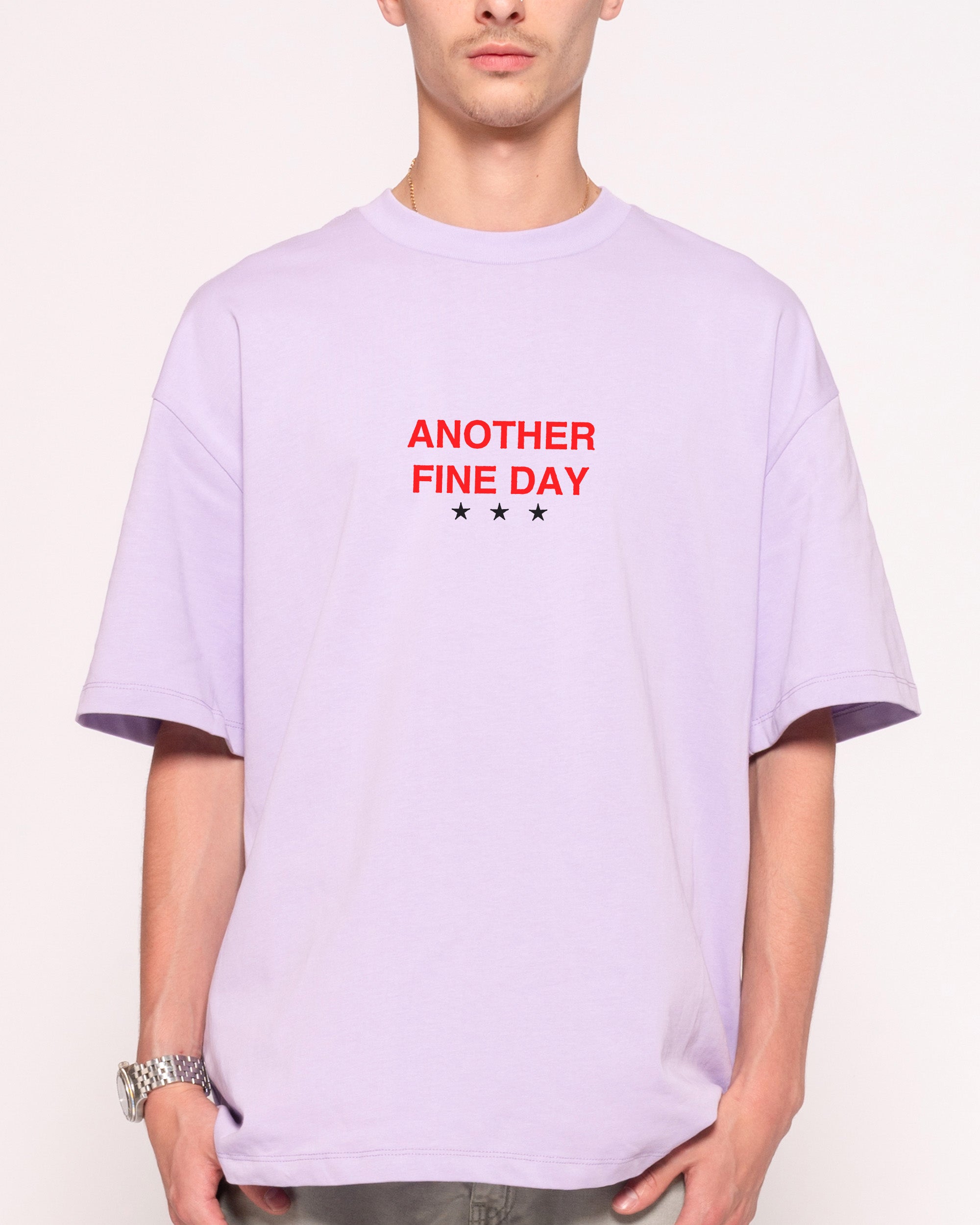 Another Fine Day Ruined Lilac Oversized Tee