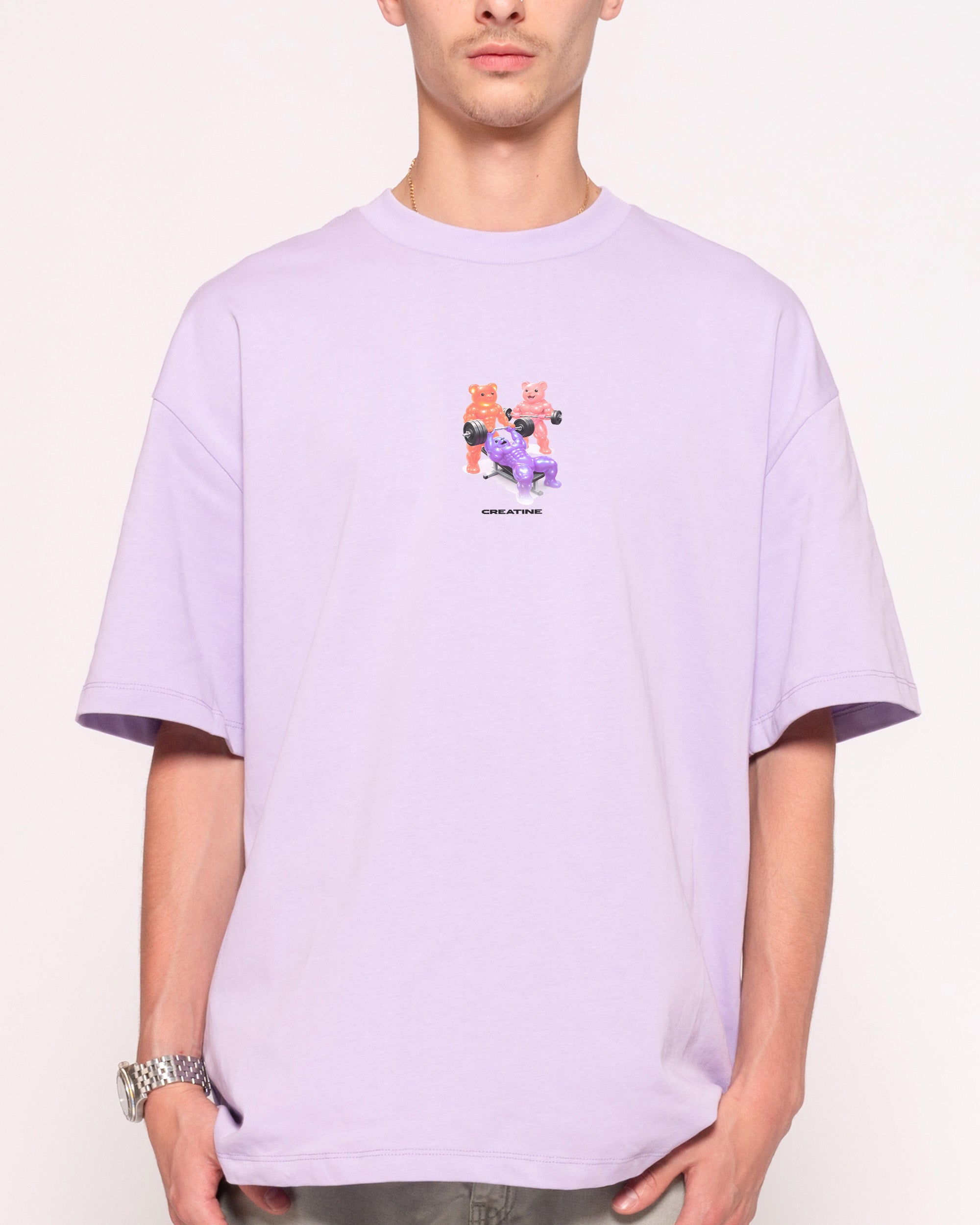 Creatine Gummies Lilac Oversized Tee