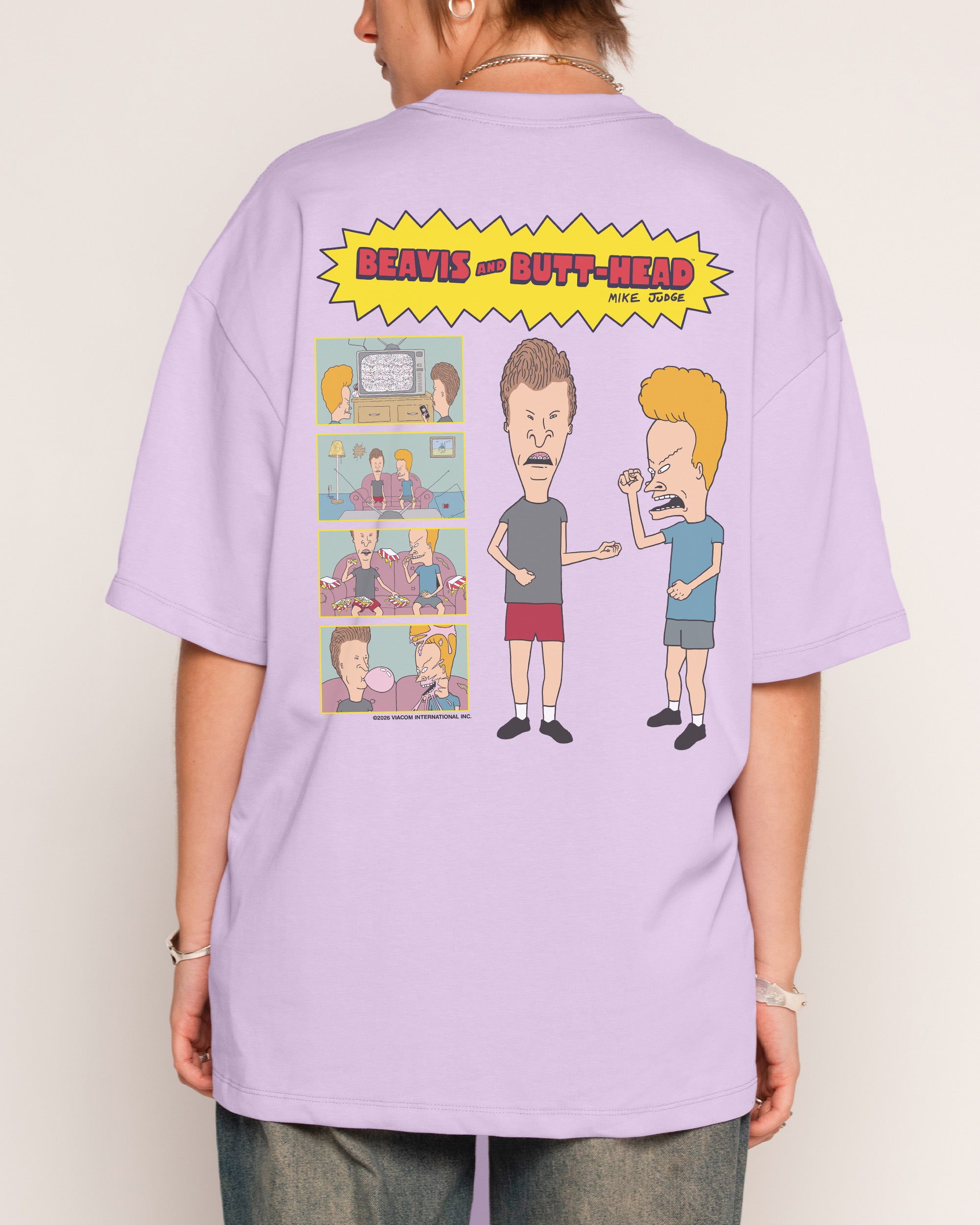 Couch Life Lilac Oversized Tee
