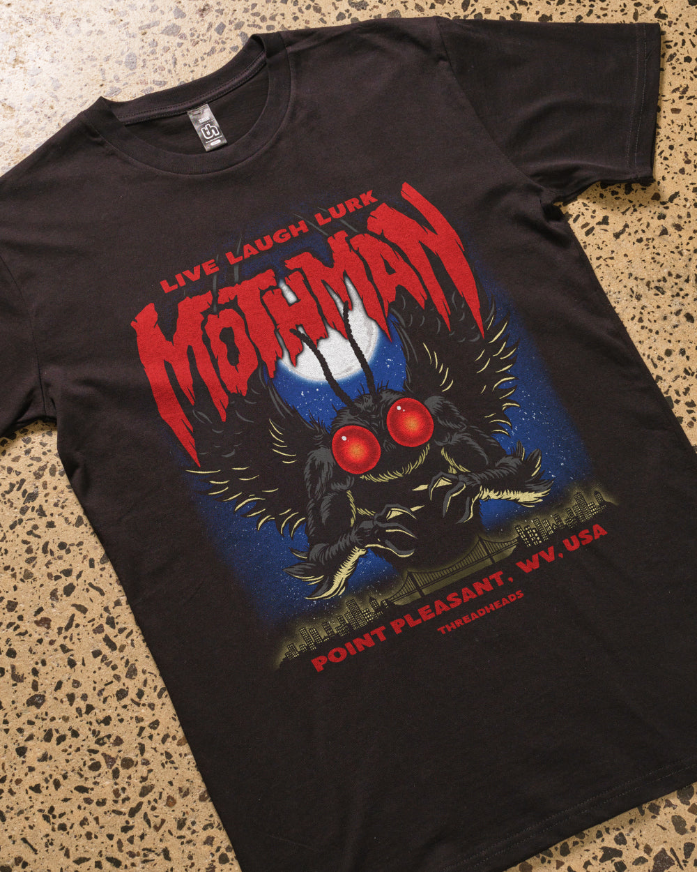 Mothman - Live Laugh Lurk T-Shirt | Dark & Alt T-Shirt | Threadheads
