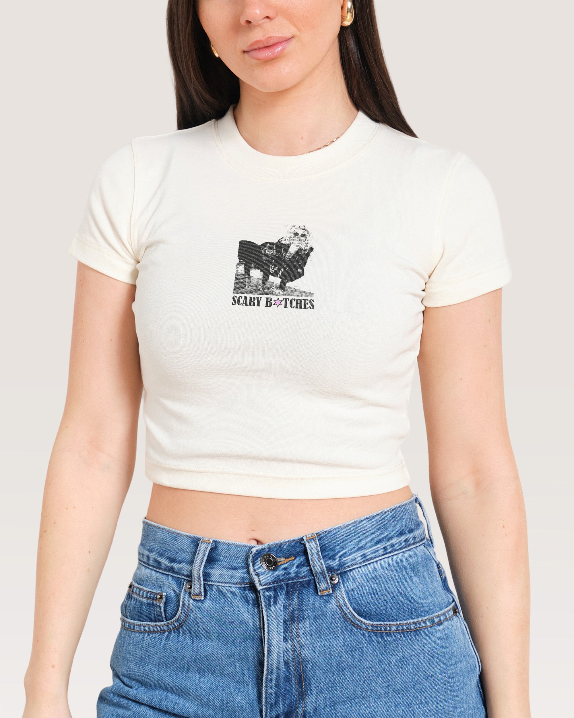 Scary Bitches Baby Tee Australia Threadheads Online