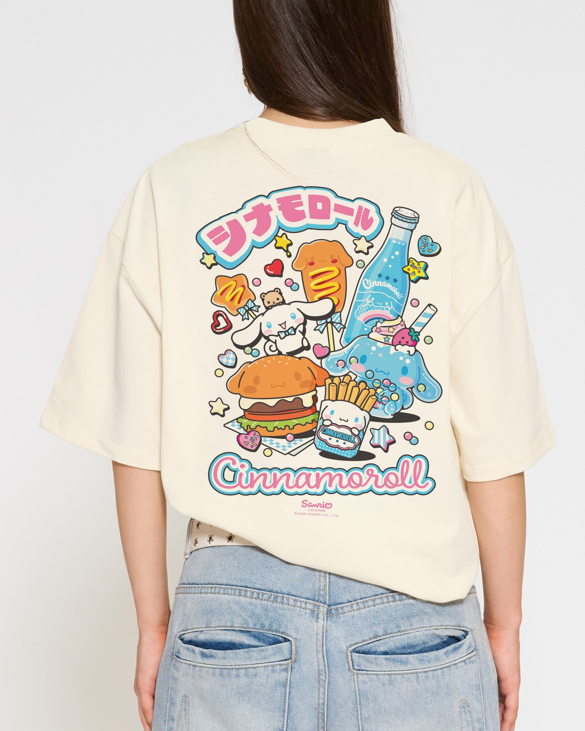Cinnamoroll Kawaii Oversized Tee Official Hello Kitty and Friends collab Threadheads