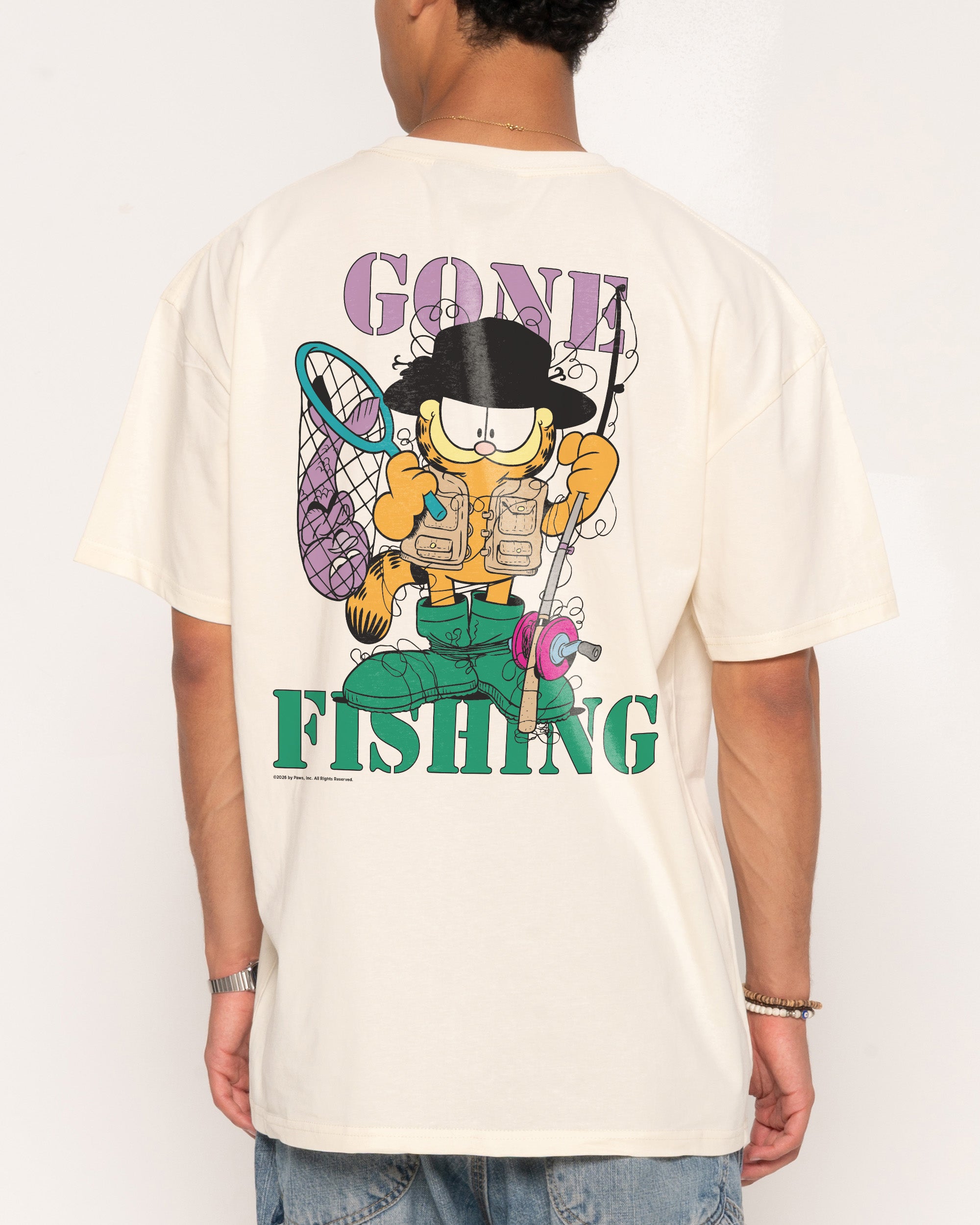 Gone Fishing Natural T-Shirt