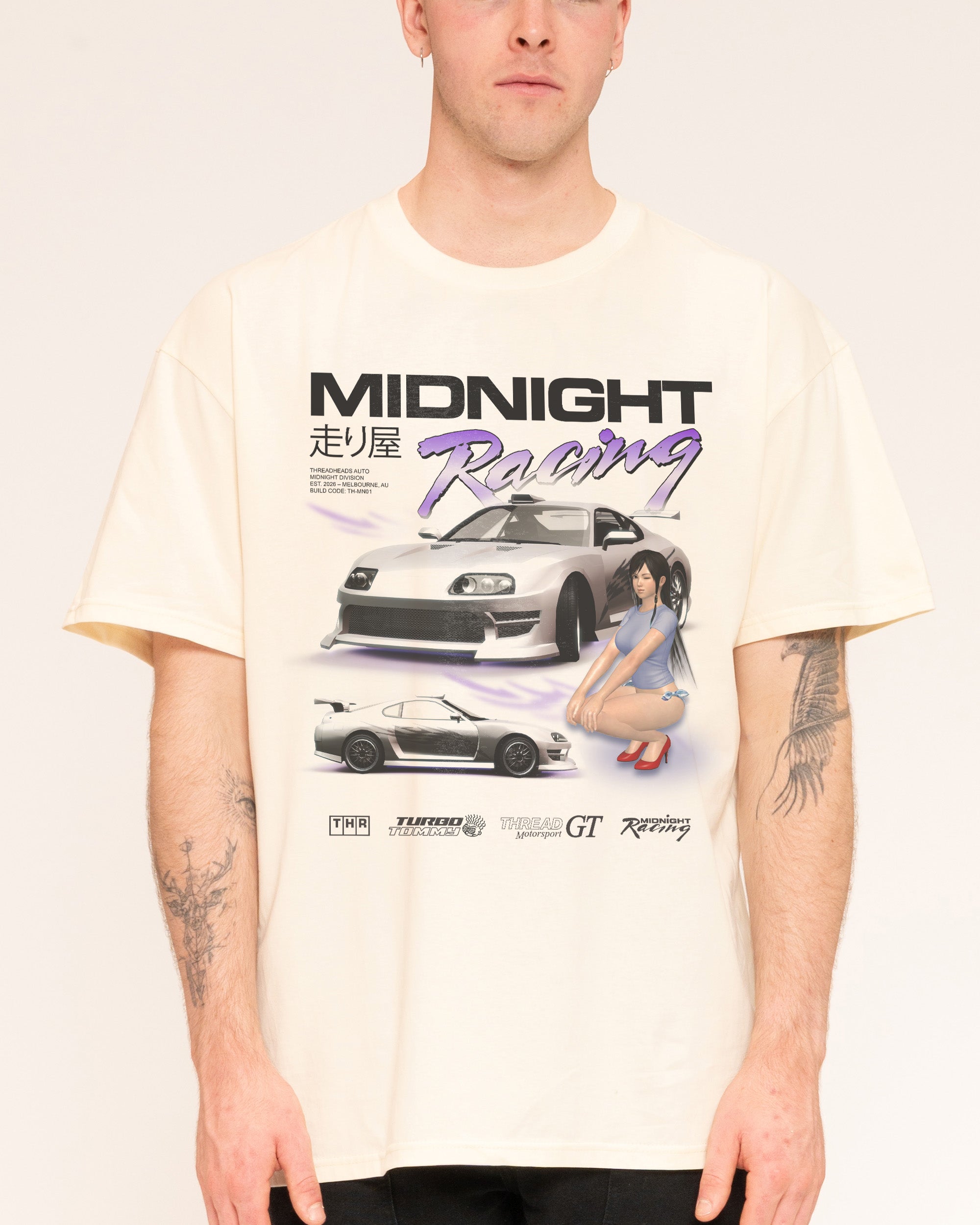 Midnight Racing One Natural T-Shirt
