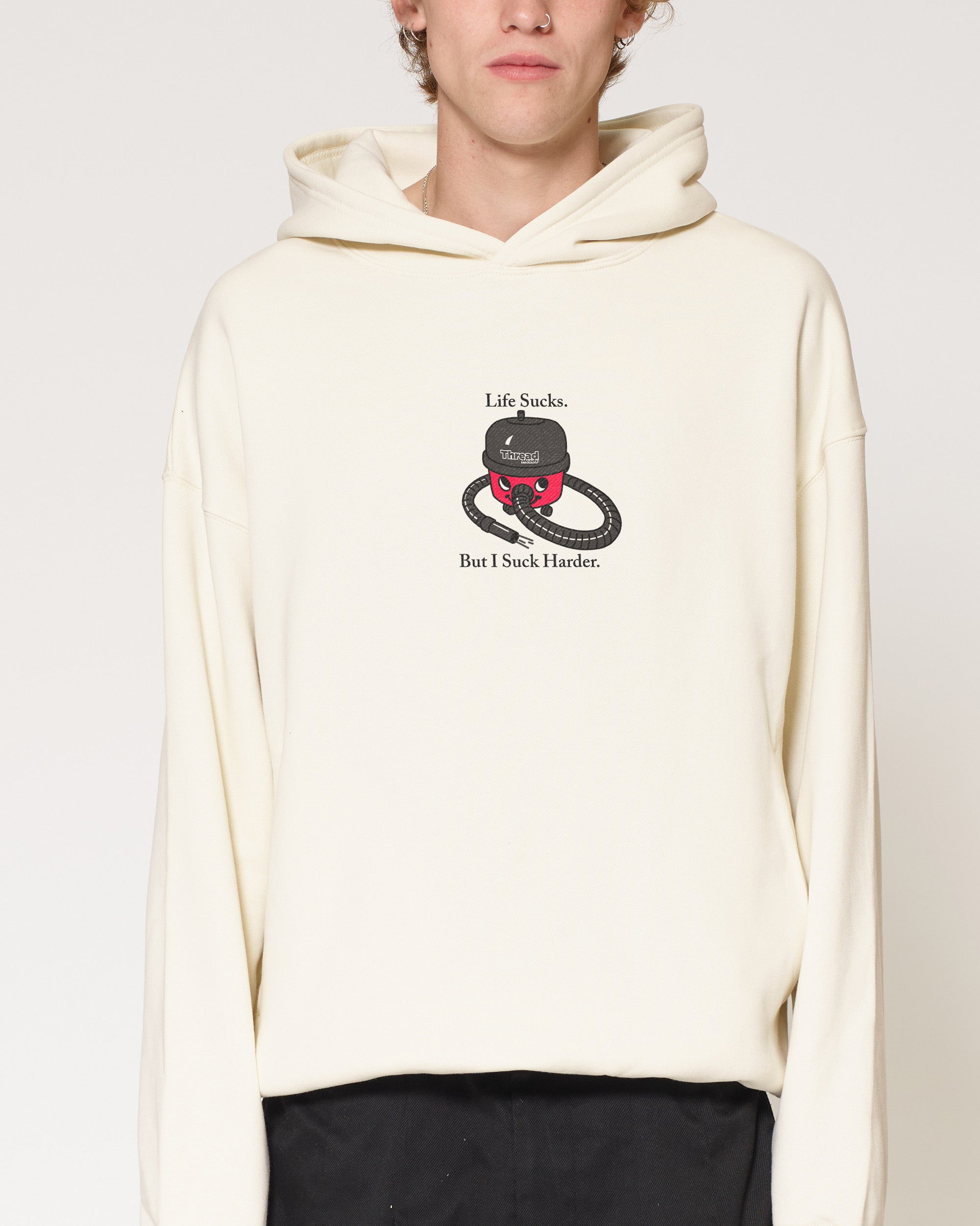 Life Sucks Natural Hoodie