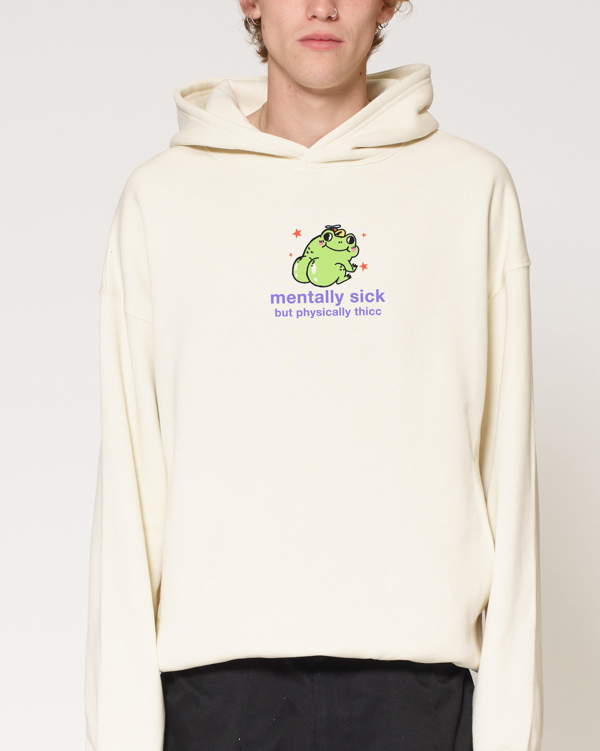 Mentally Sick Natural Hoodie