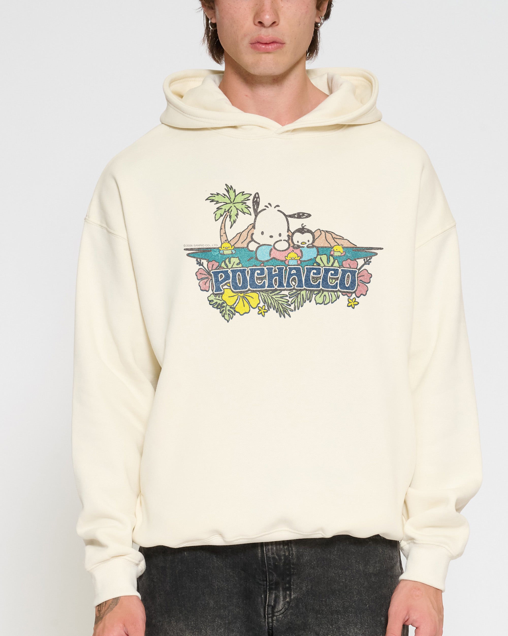 Pochacco Summer Friends Hoodie Official Hello Kitty and Friends collab Threadheads