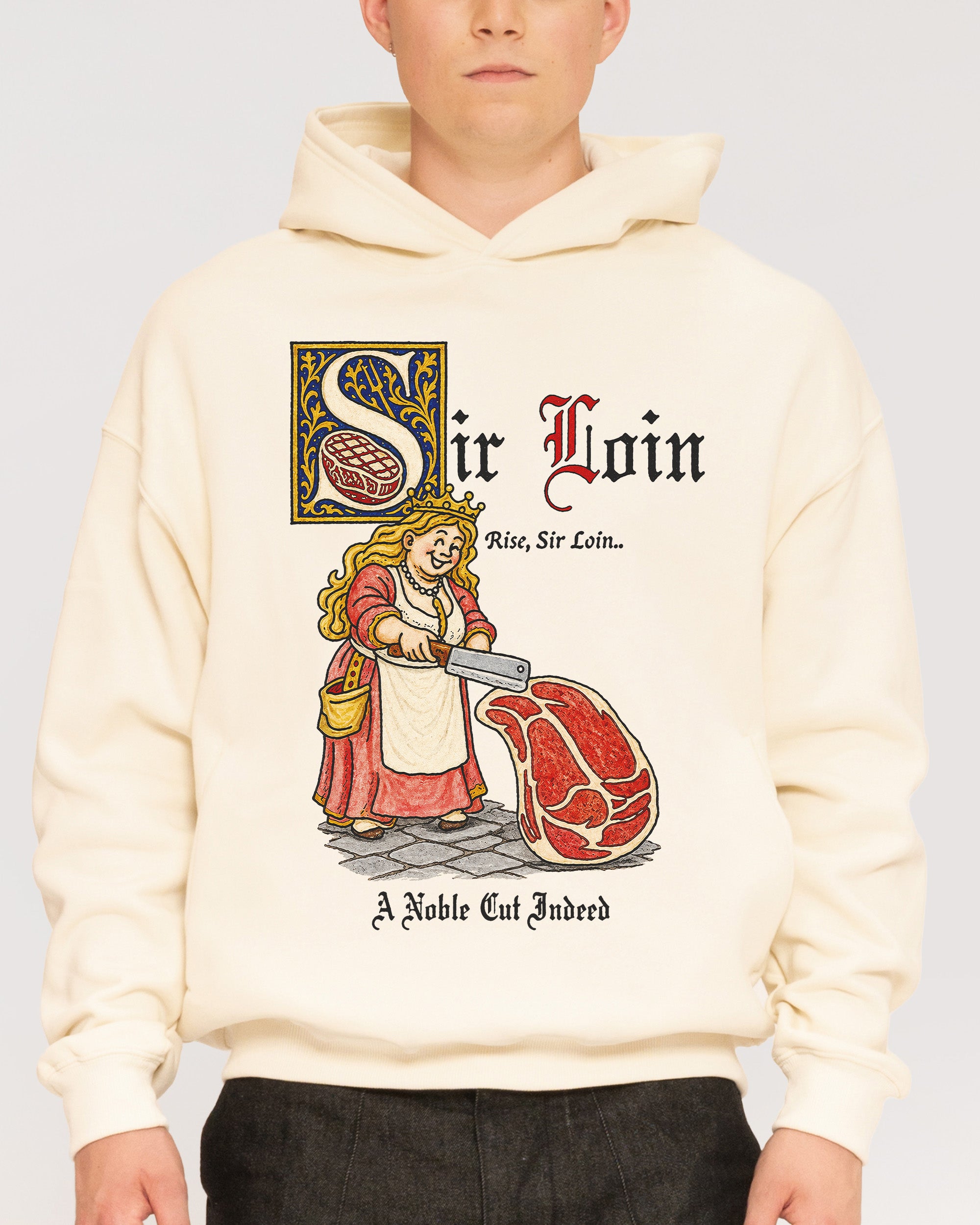 Sir Loin Natural Hoodie