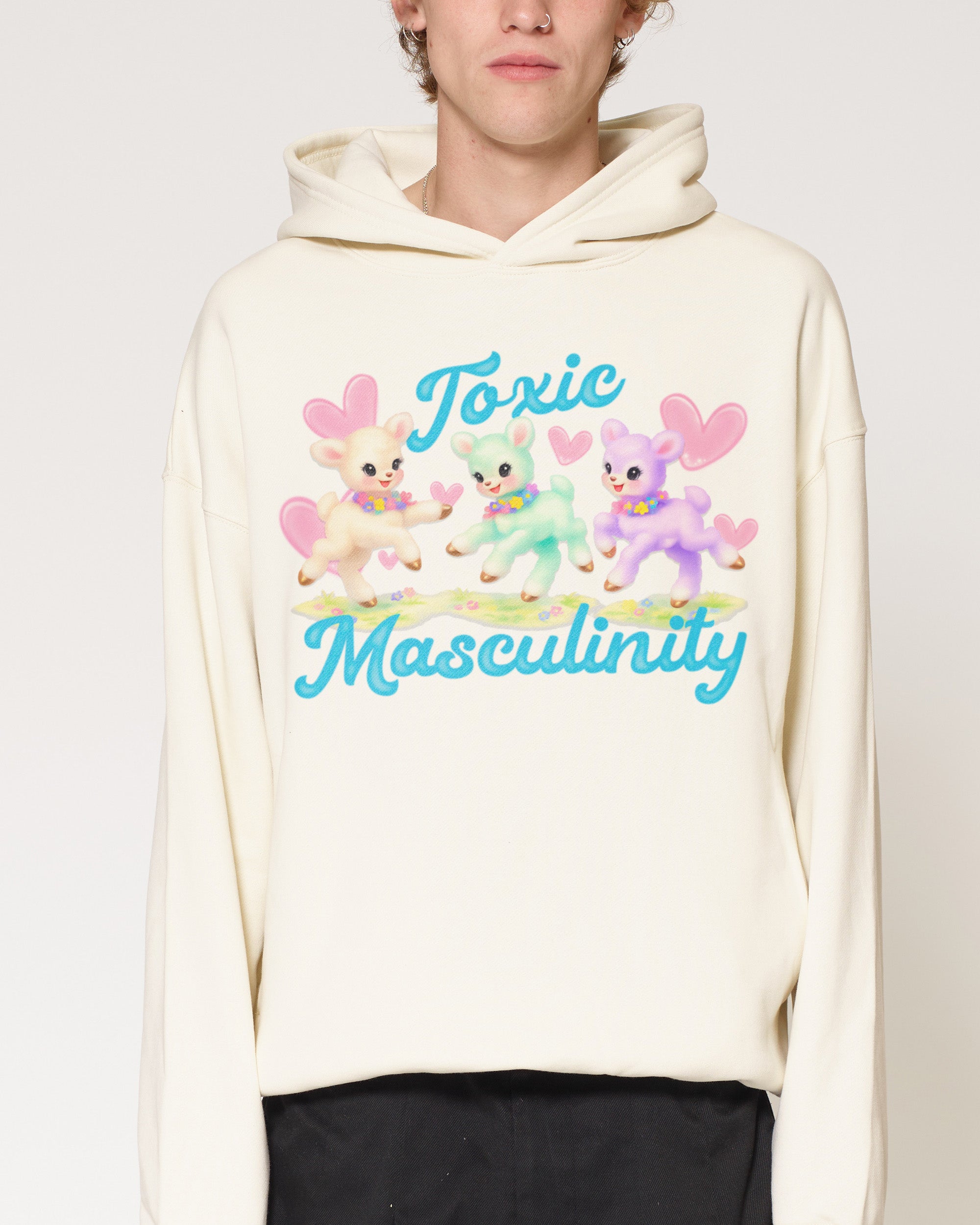 Toxic Masculinity Natural Hoodie