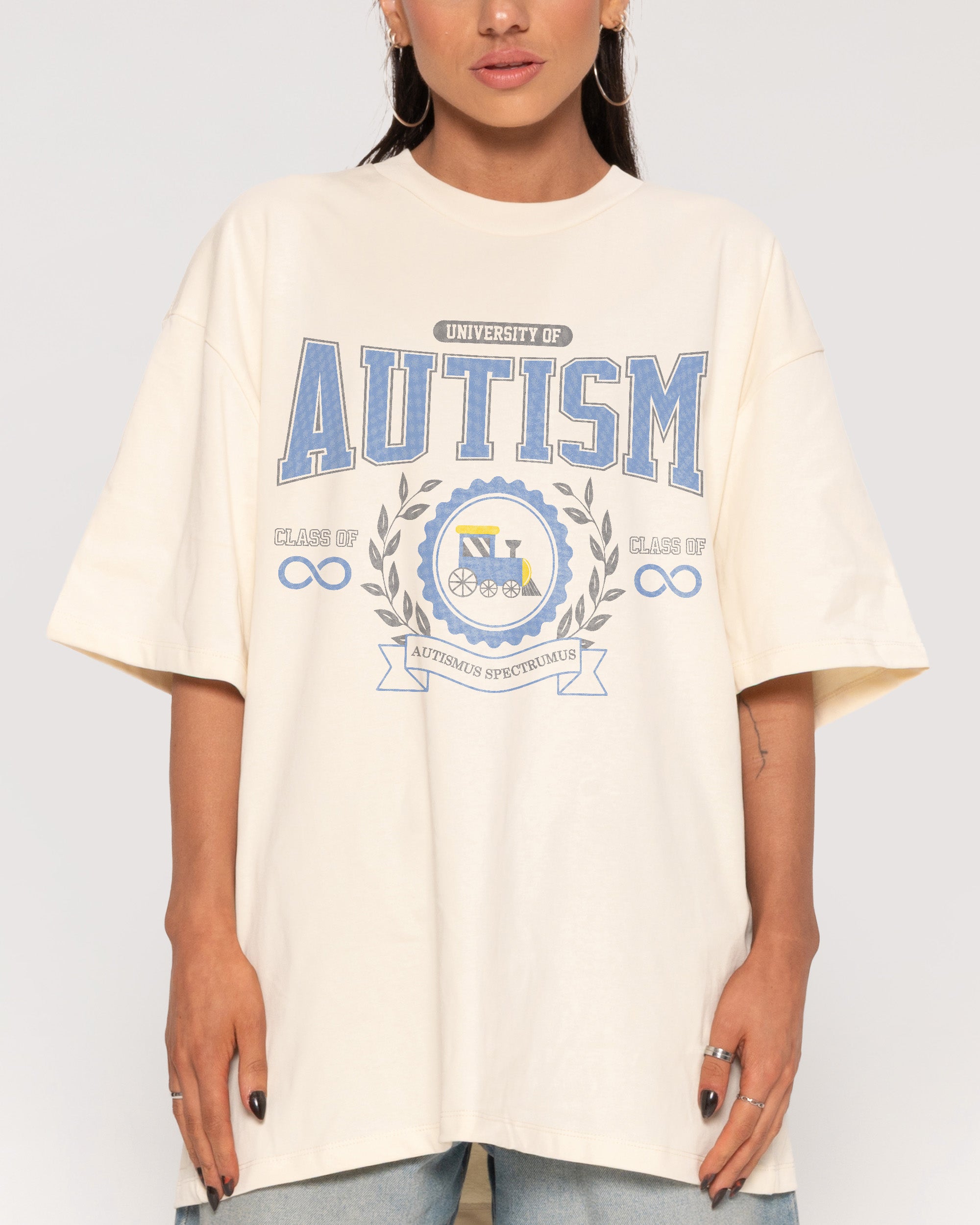 Class of Infinity Natural Oversized Tee
