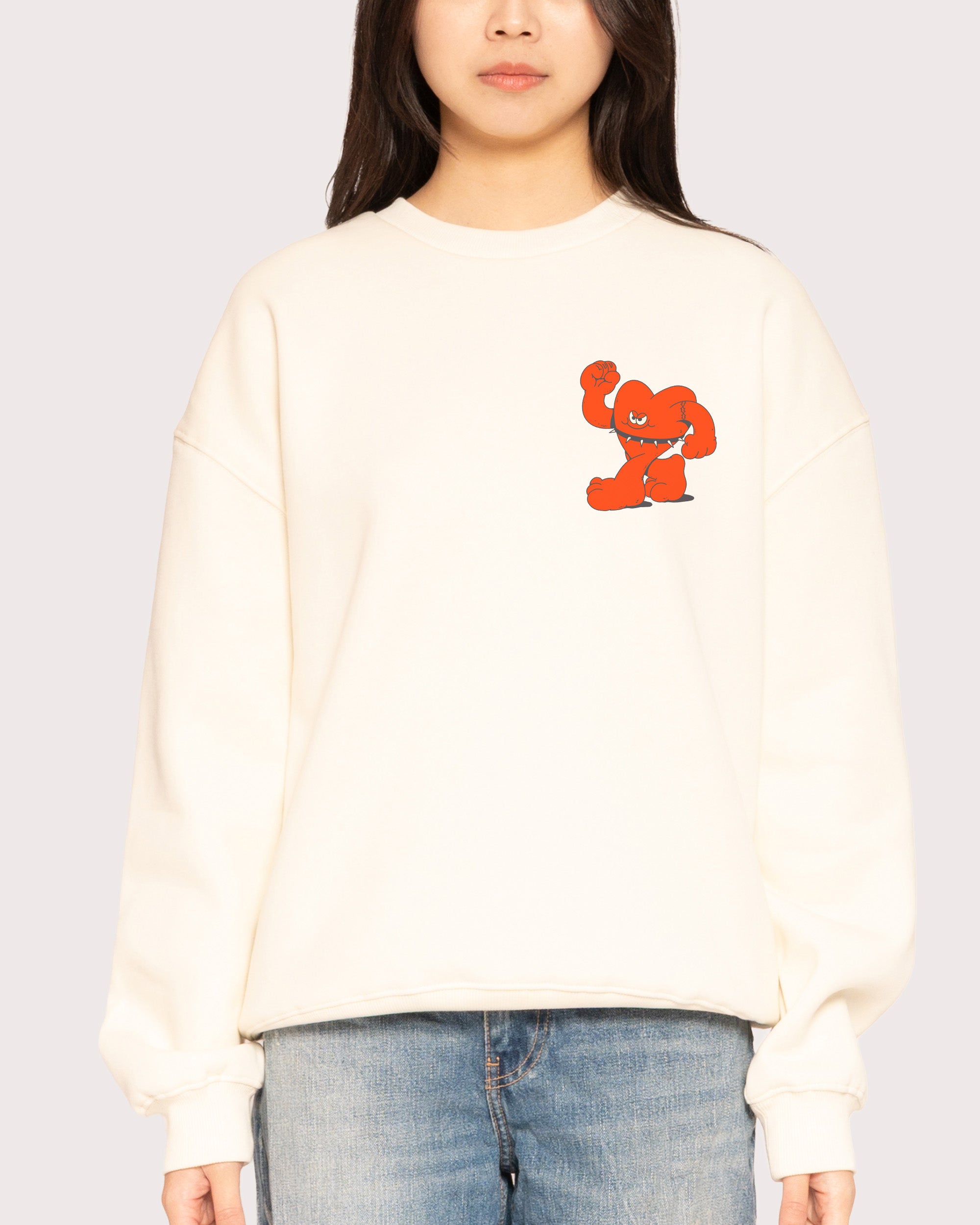 Hardcore Heartcore Natural Sweatshirt