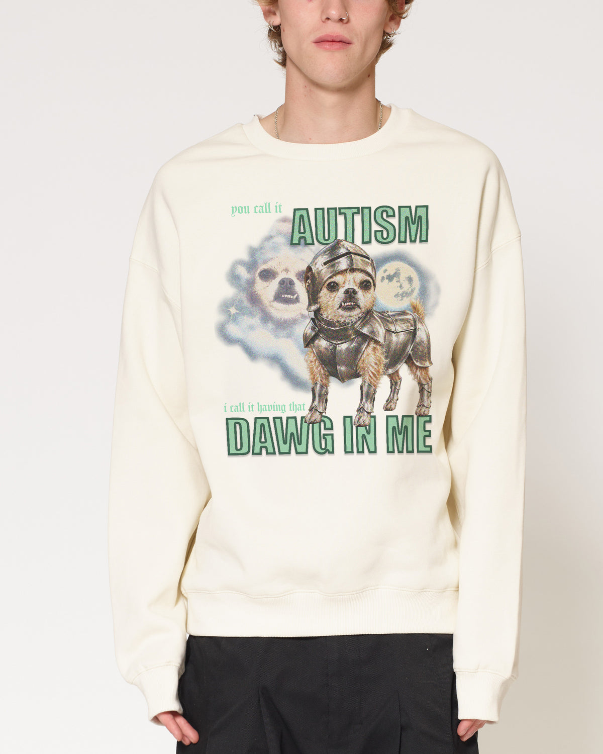 Dawg in Me Natural Sweatshirt