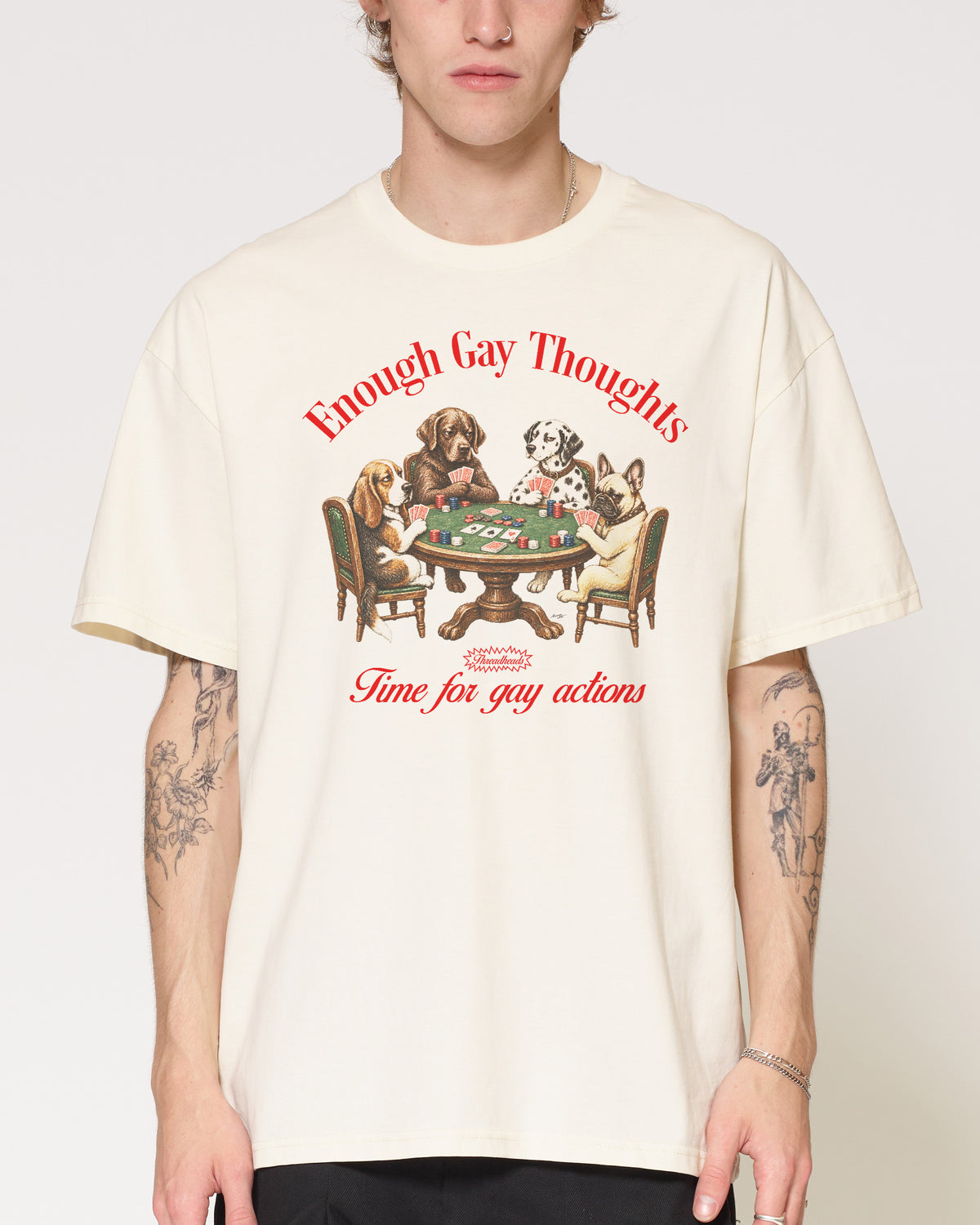 Enough Gay Thoughts Natural T-Shirt