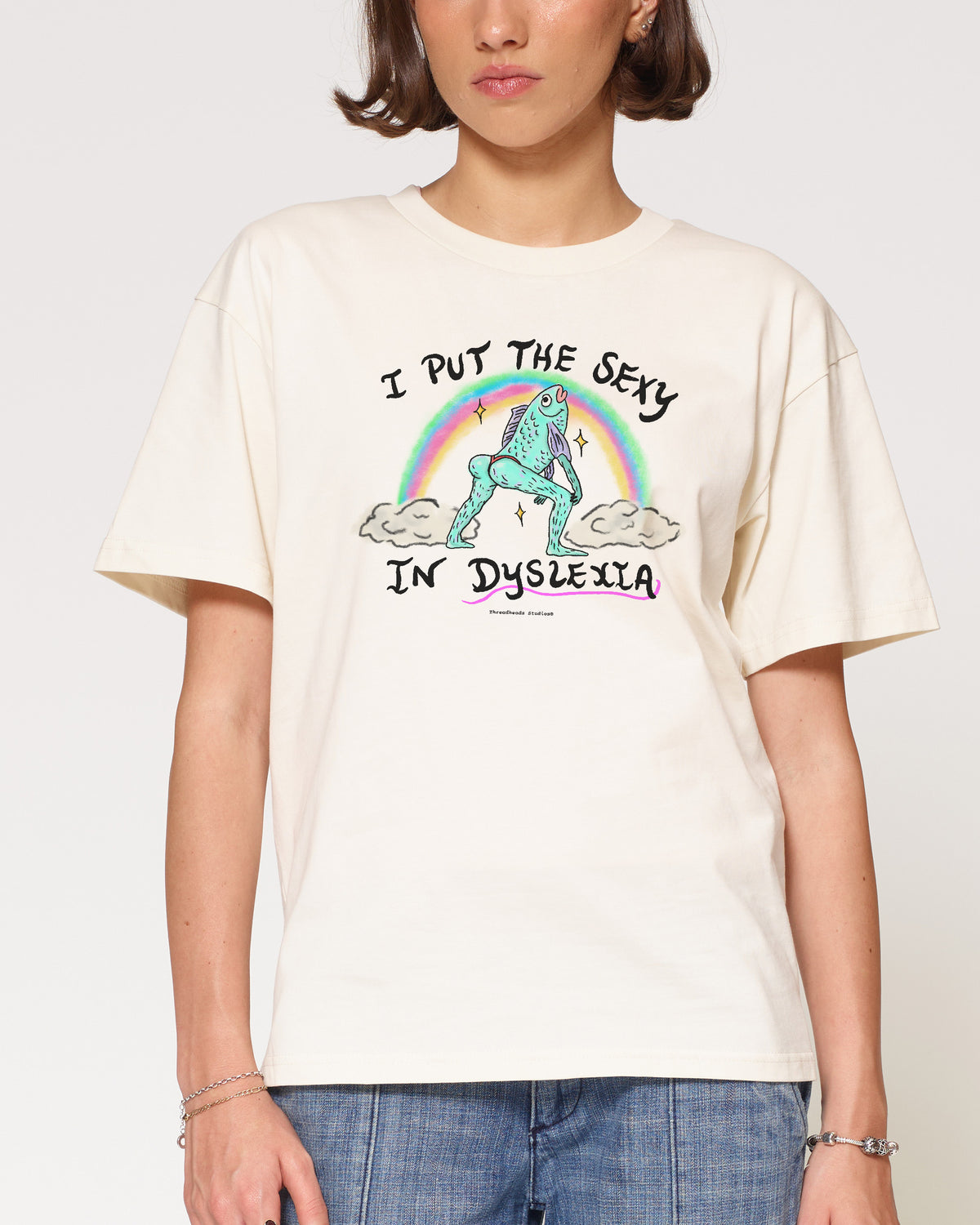 I Put the Sexy in Dyslexia Natural T-Shirt