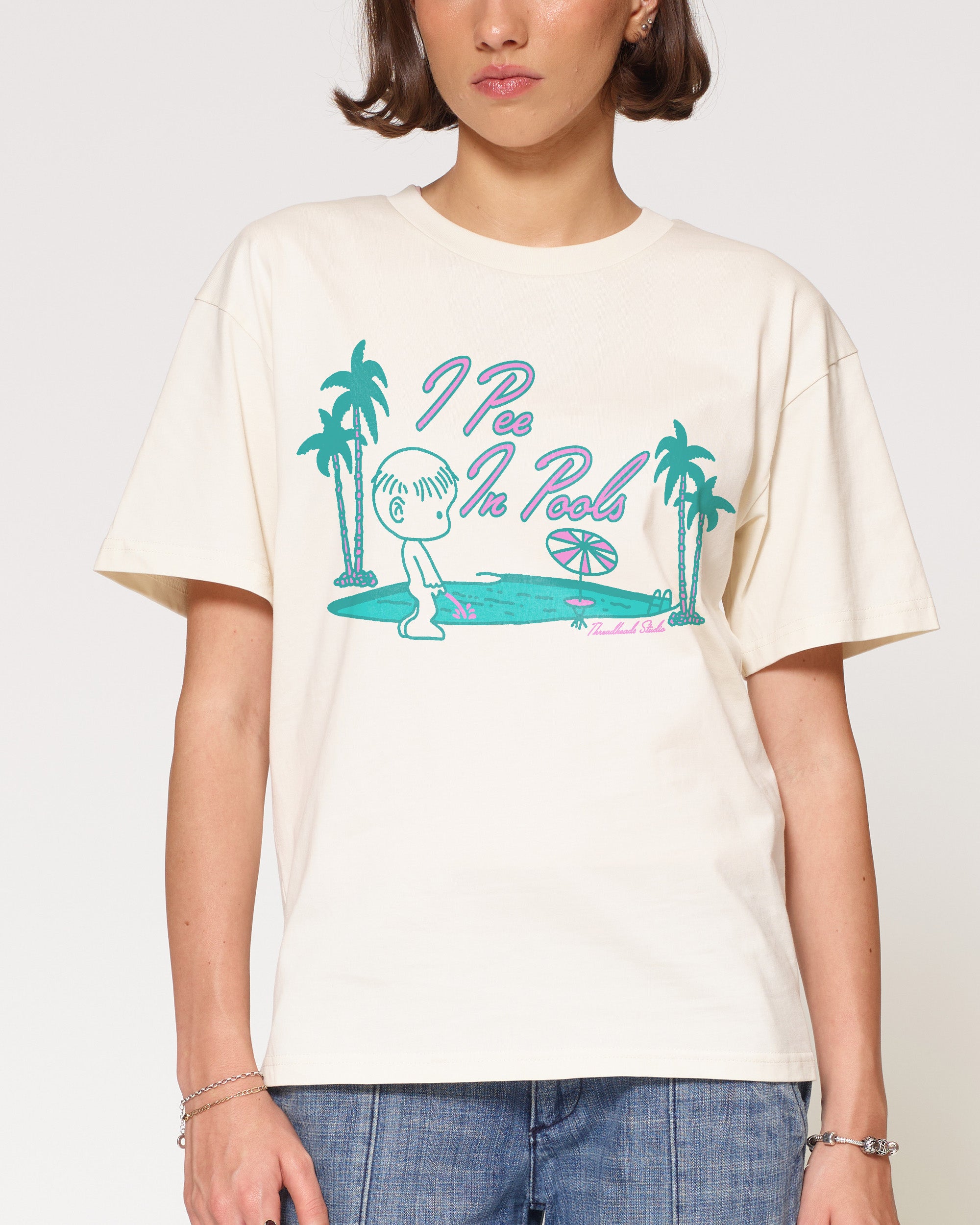 I Pee In Pools Natural T-Shirt