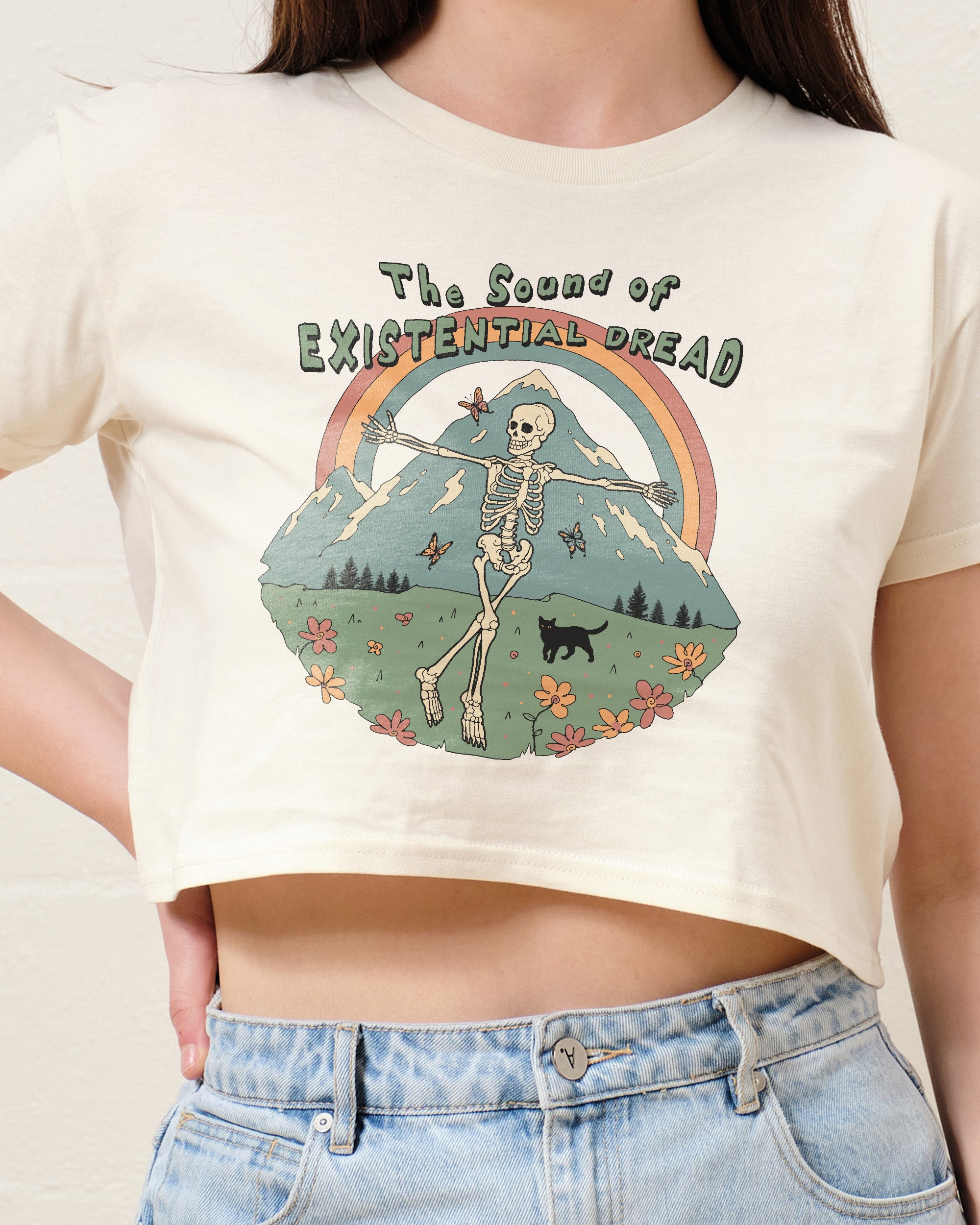 The Sound of Existential Dread Crop Tee