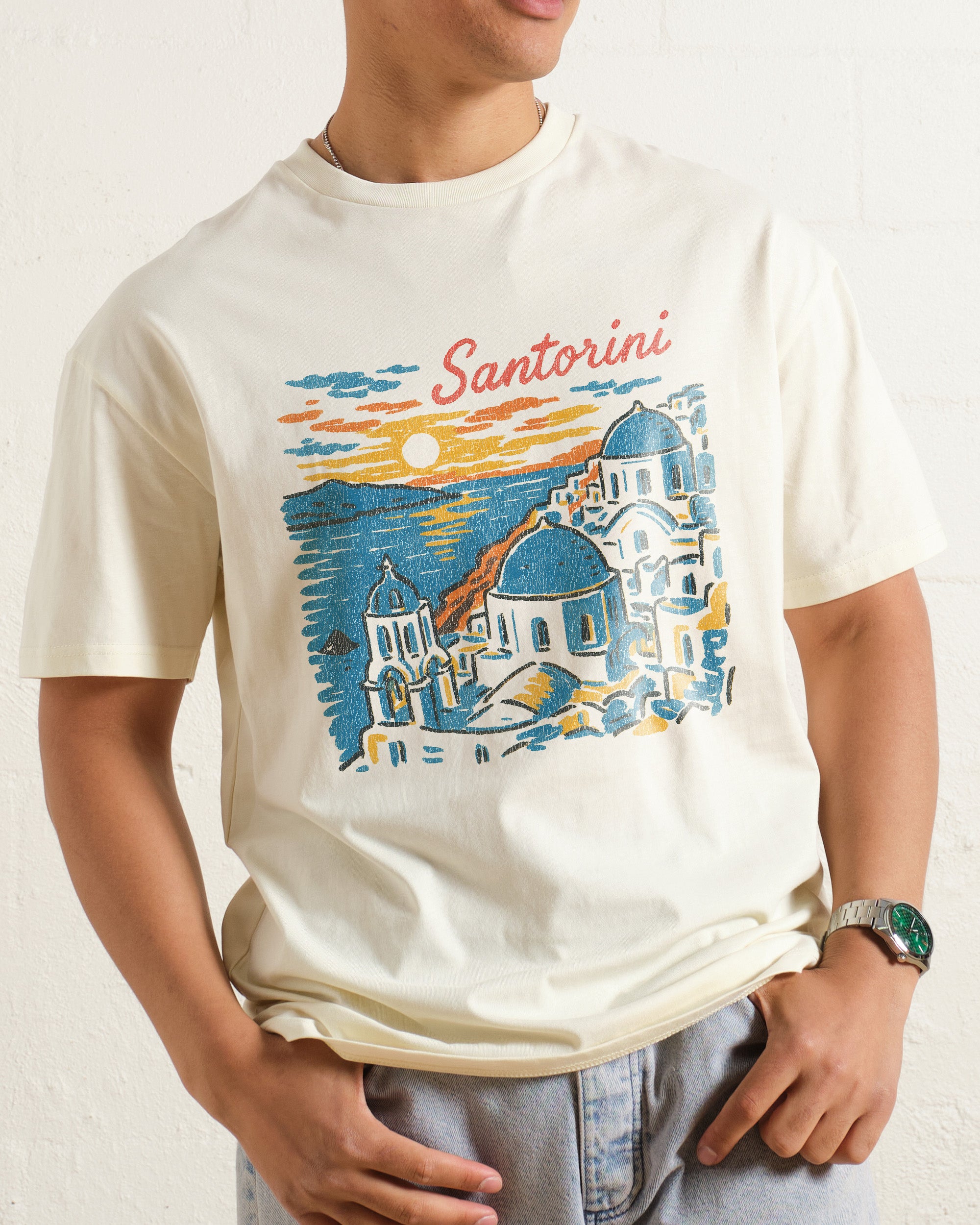 Santorini Sunset T-Shirt Online Australia