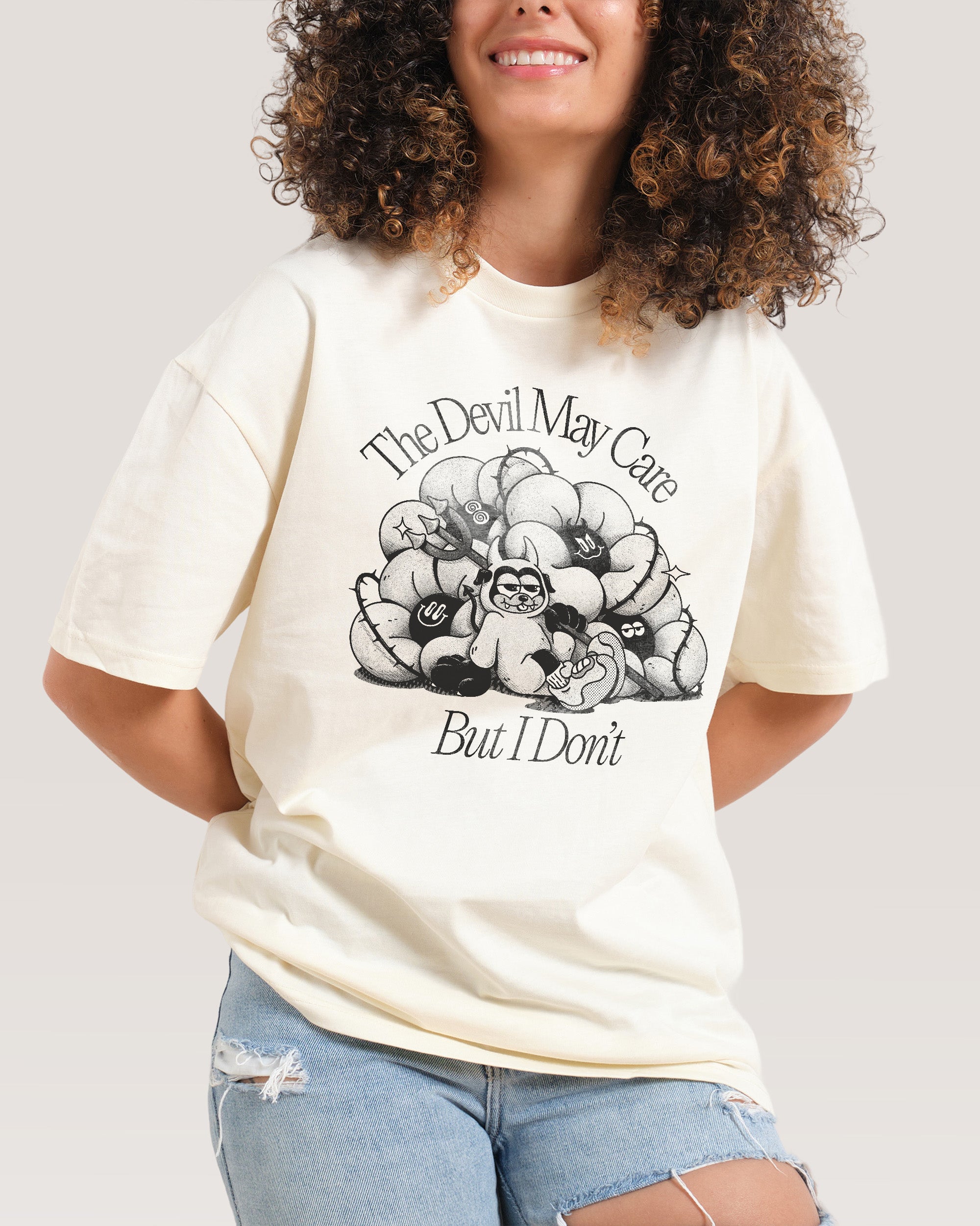 Devil May Care Natural T-Shirt