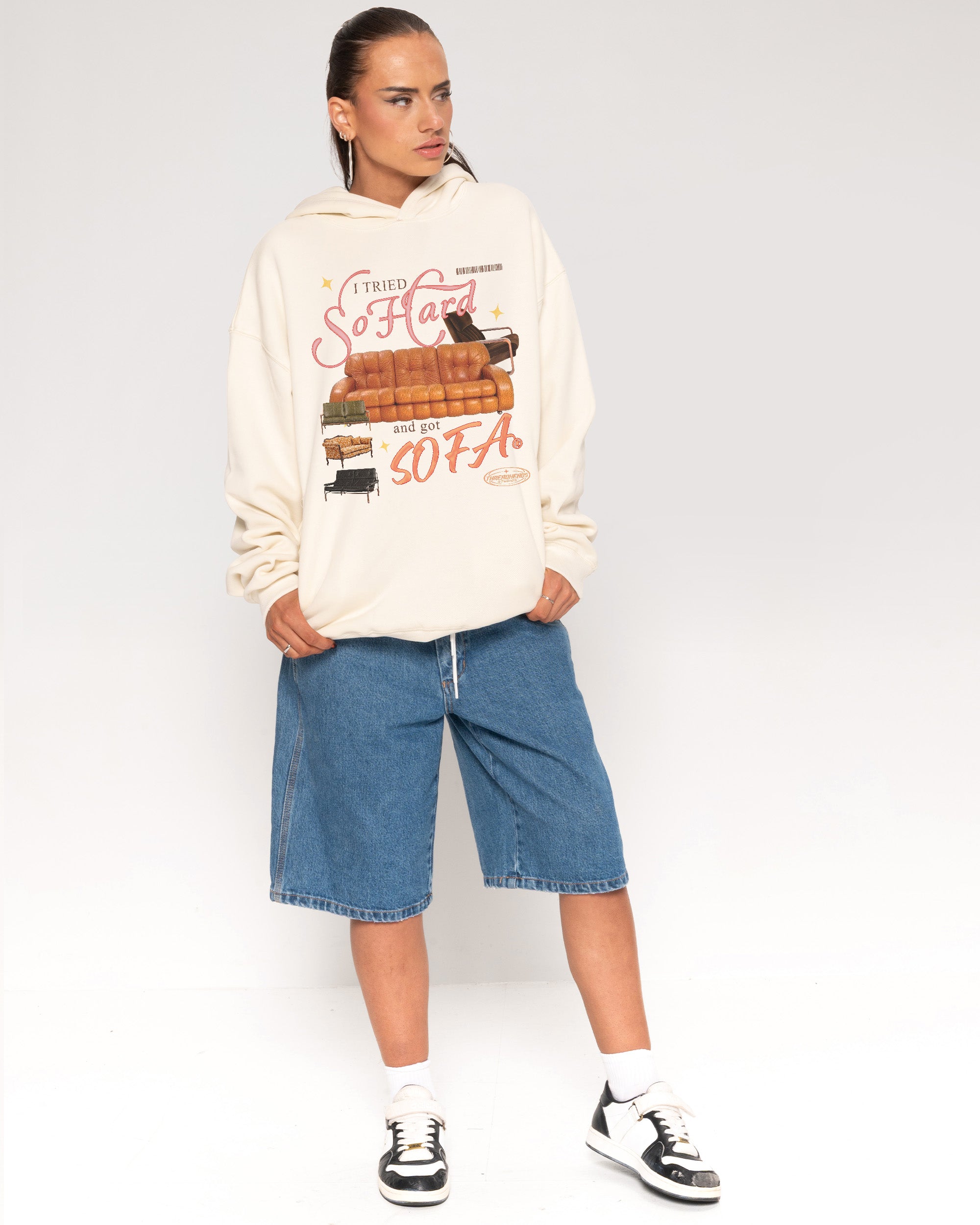 I Tried So Hard and Got Sofa Natural Hoodie