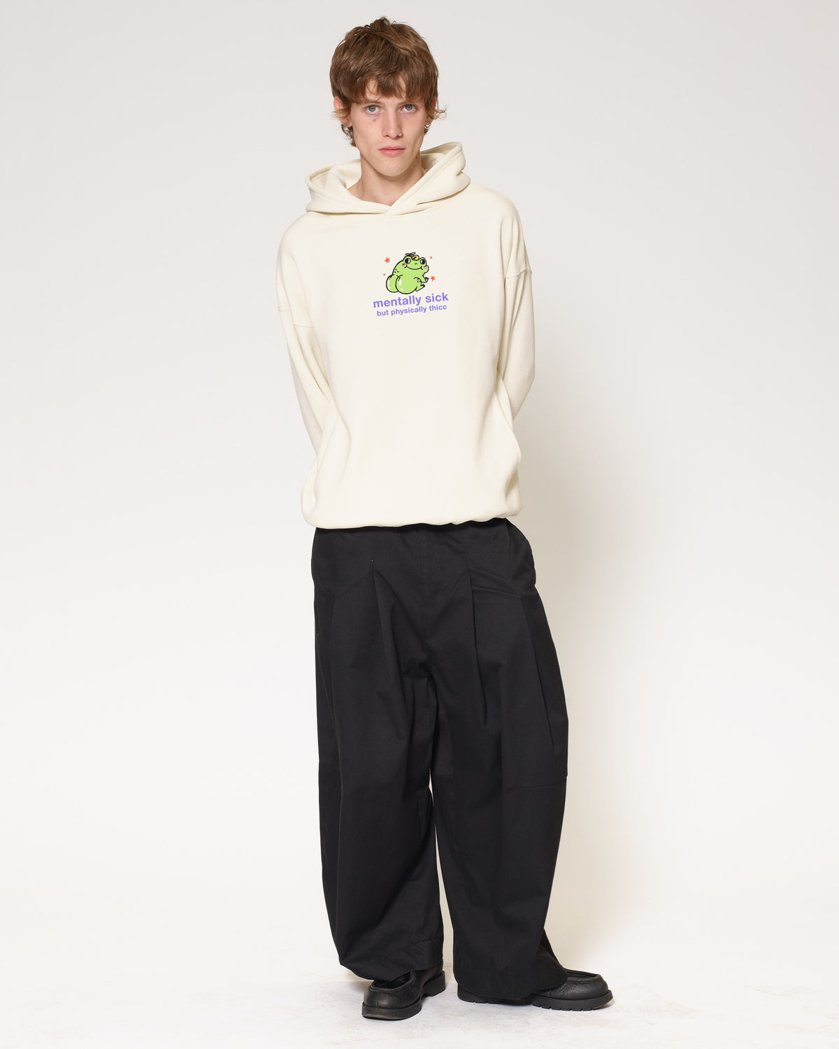 Mentally Sick Natural Hoodie