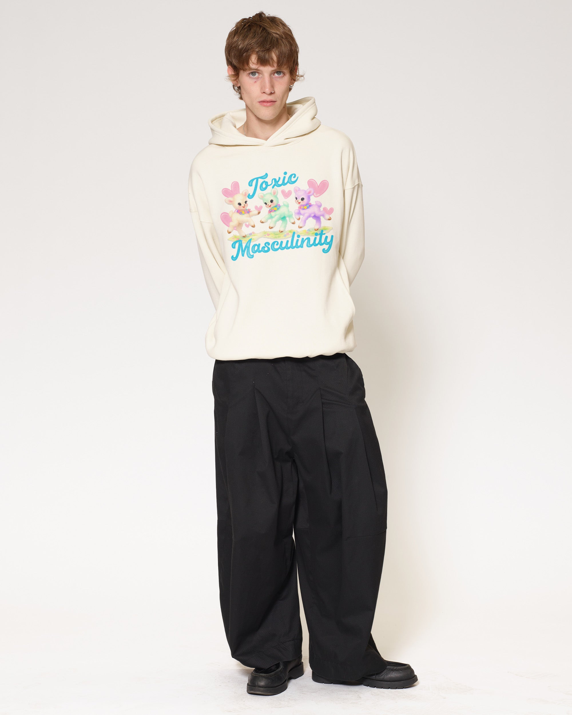 Toxic Masculinity Natural Hoodie