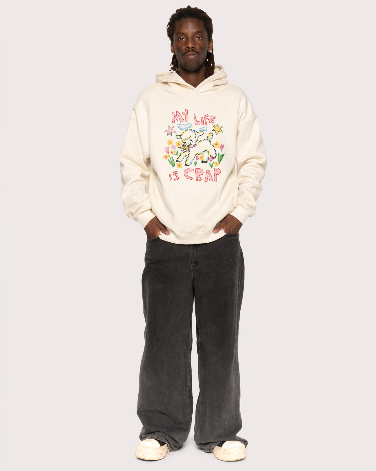 My Life is Crap Natural Hoodie