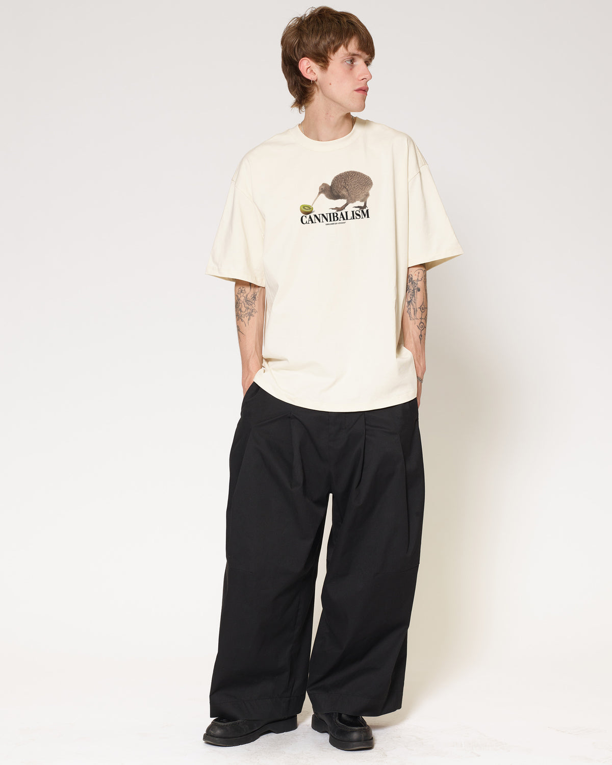 Cannibalism Natural Oversized Tee