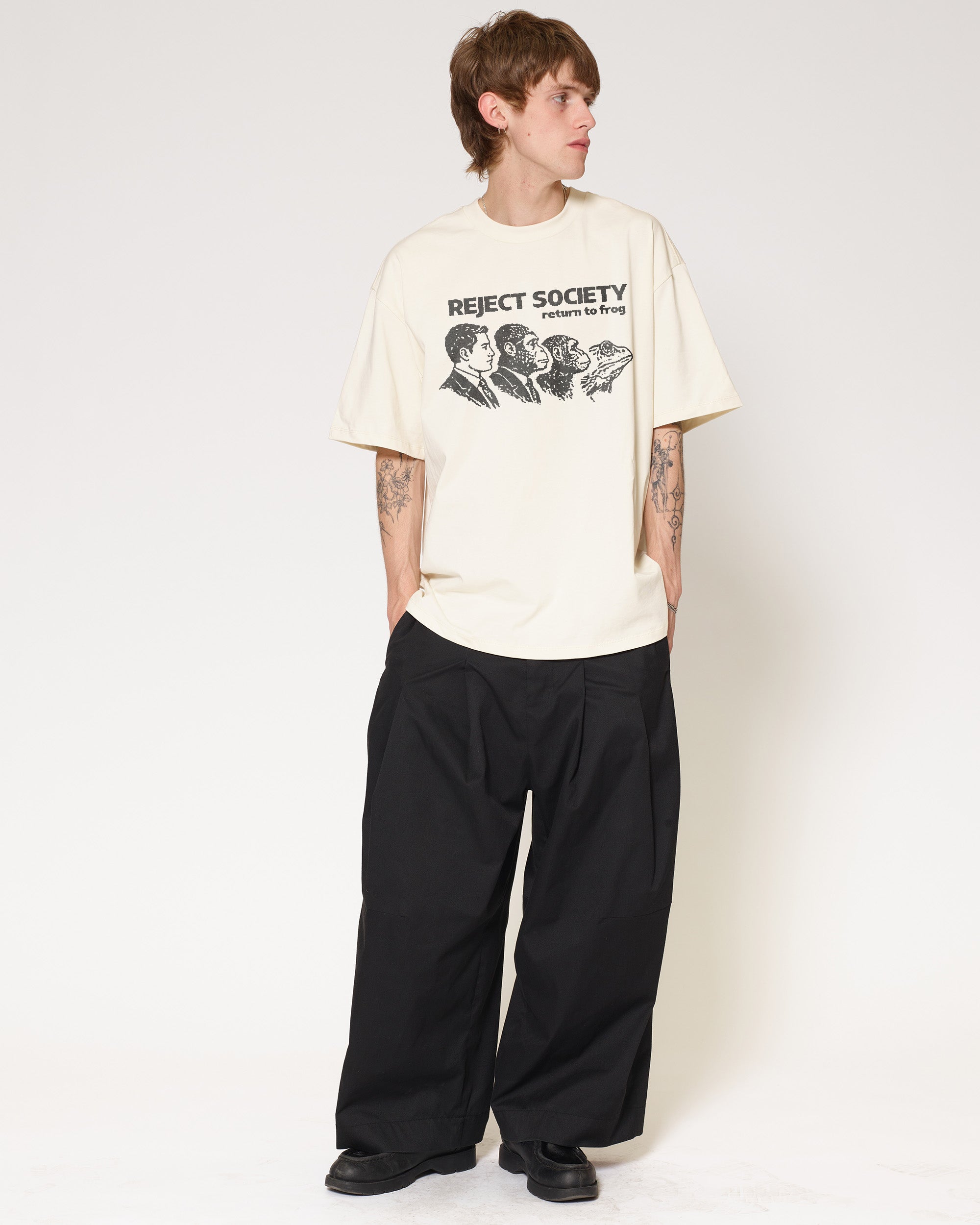 Reject Society Natural Oversized Tee