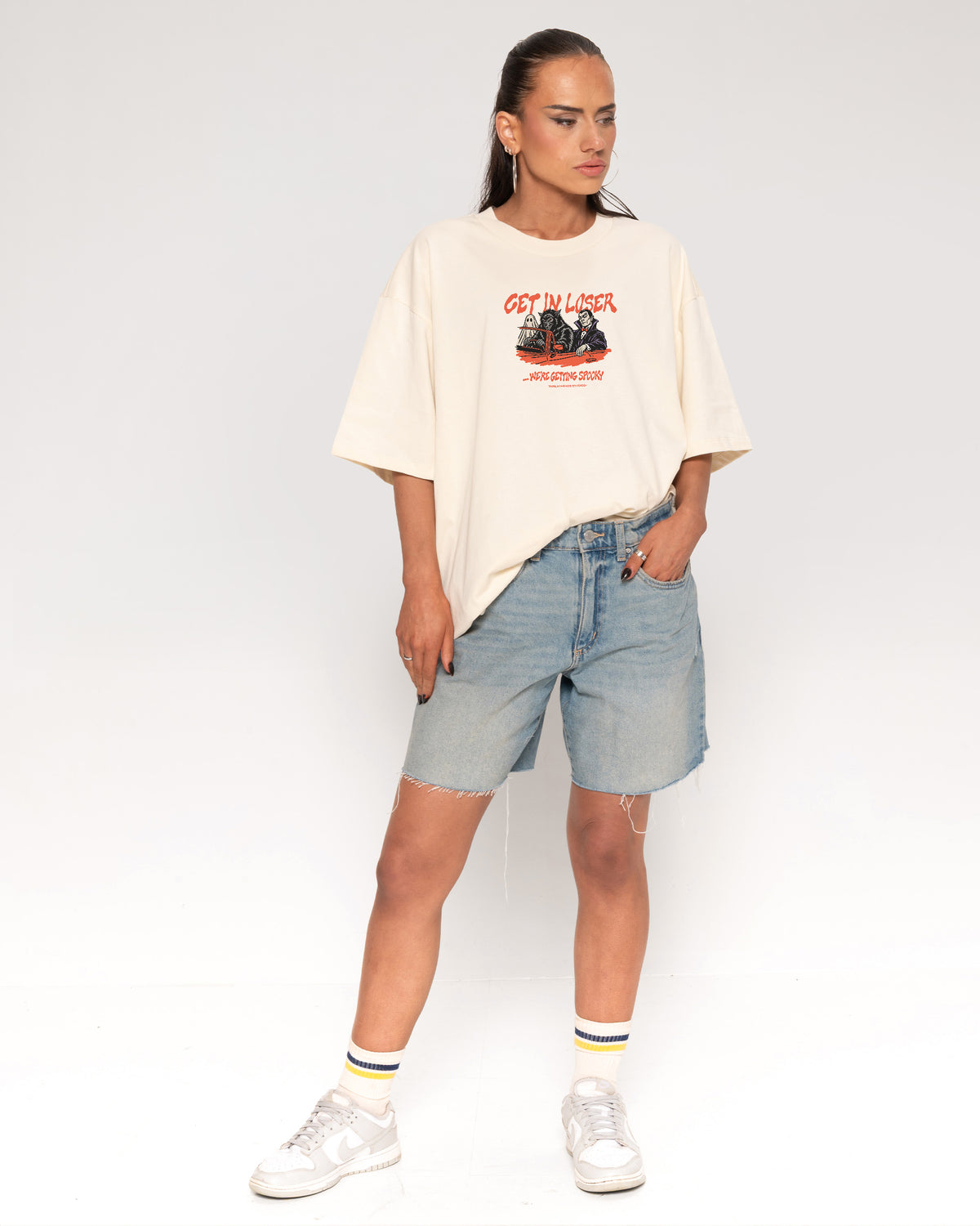 Get in Loser Natural Oversized Tee